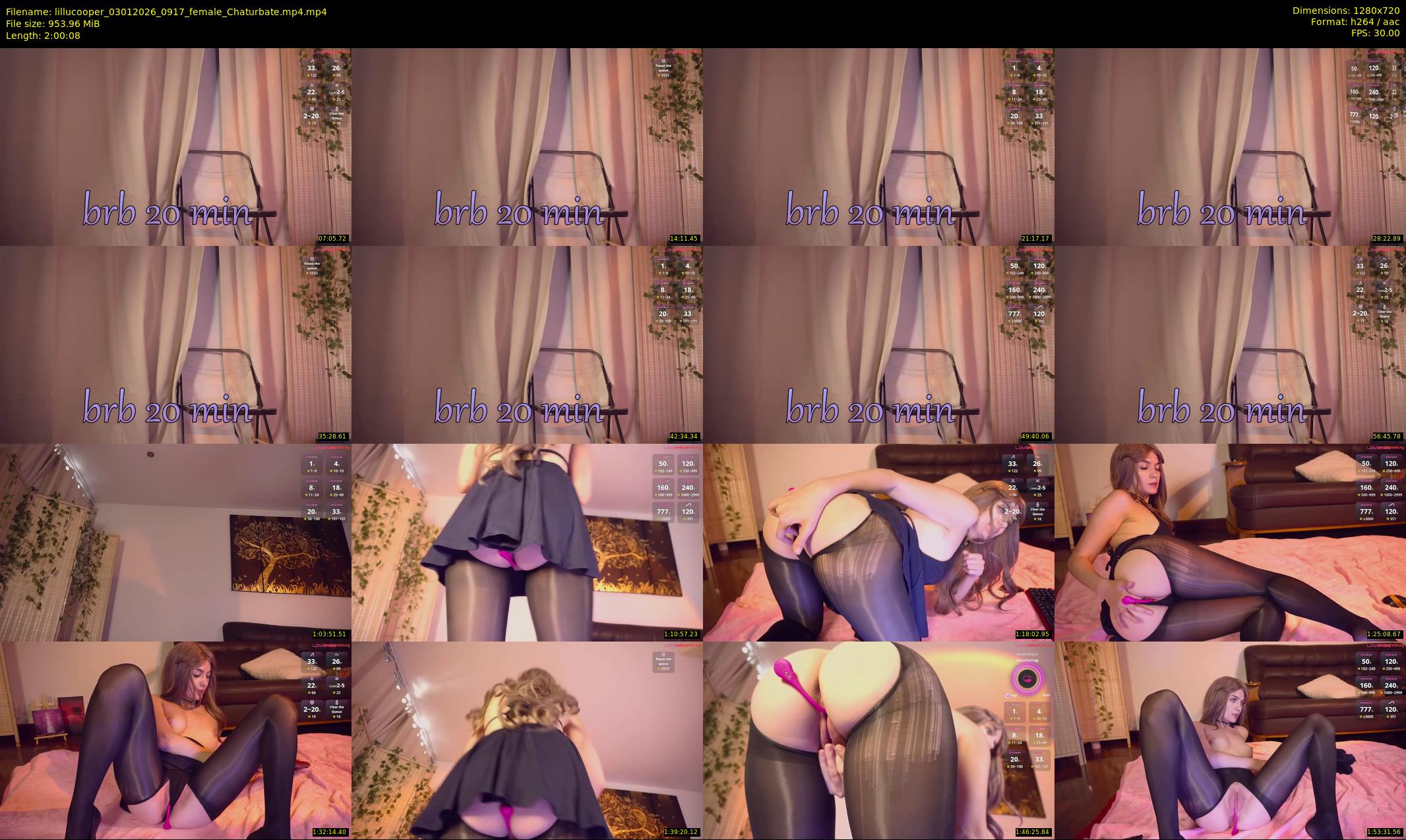 lillucooper — 121 minute Chaturbate female cam show recording, 720p, Jan 3, 2026