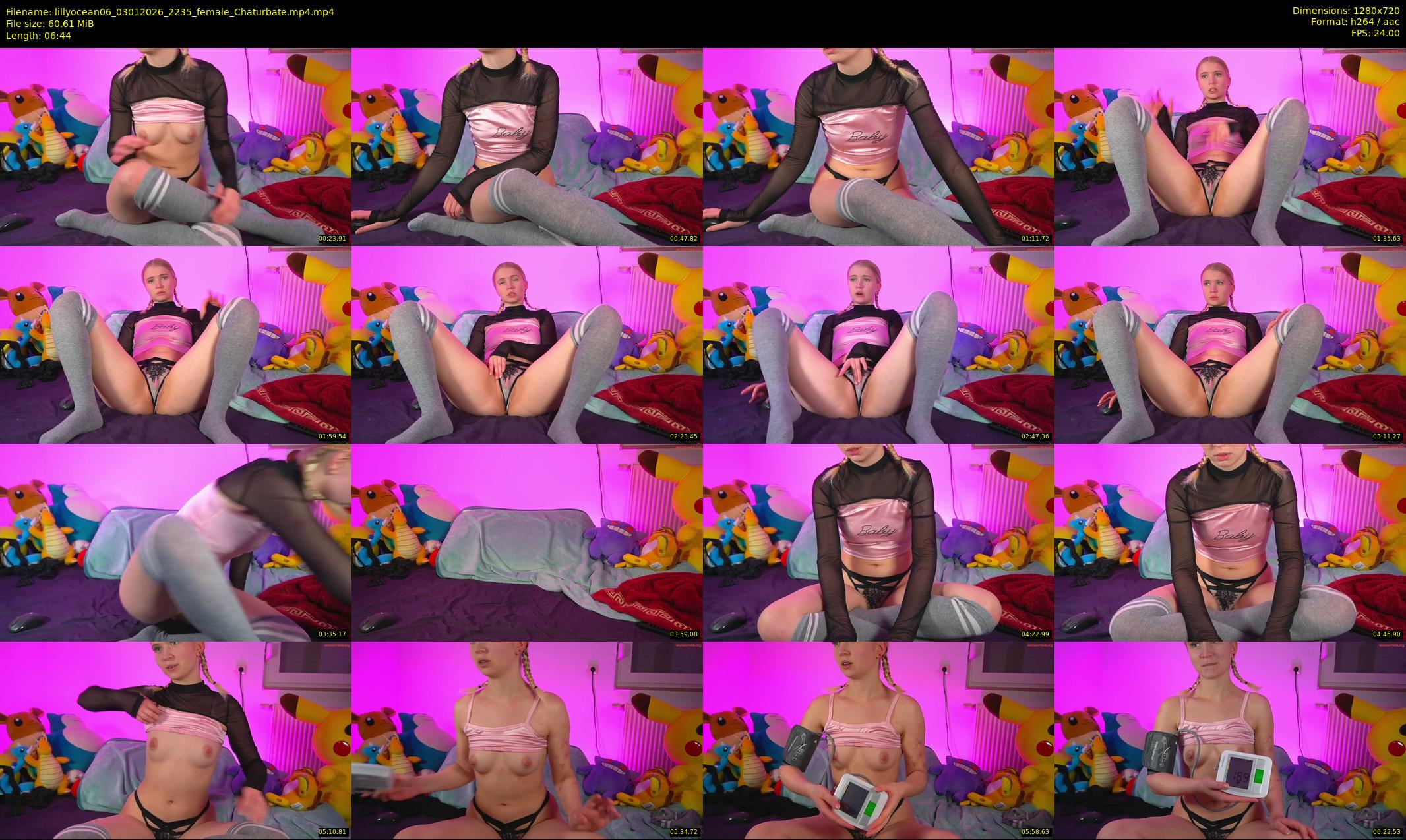 lillyocean06 — 7 minute Chaturbate female cam show recording, 720p, Jan 3, 2026