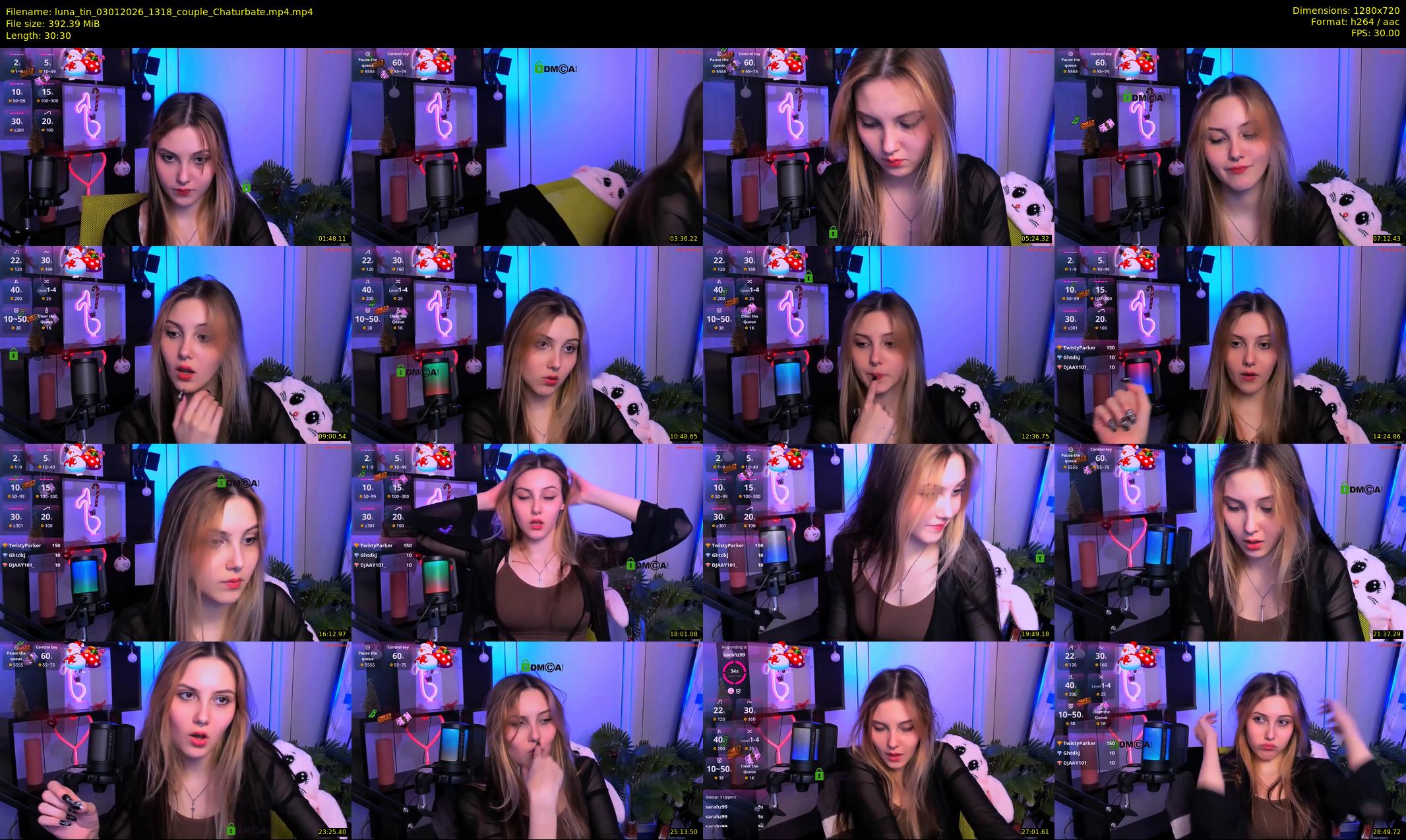 luna_tin — 31 minute Chaturbate couple cam show recording, 720p, Jan 3, 2026