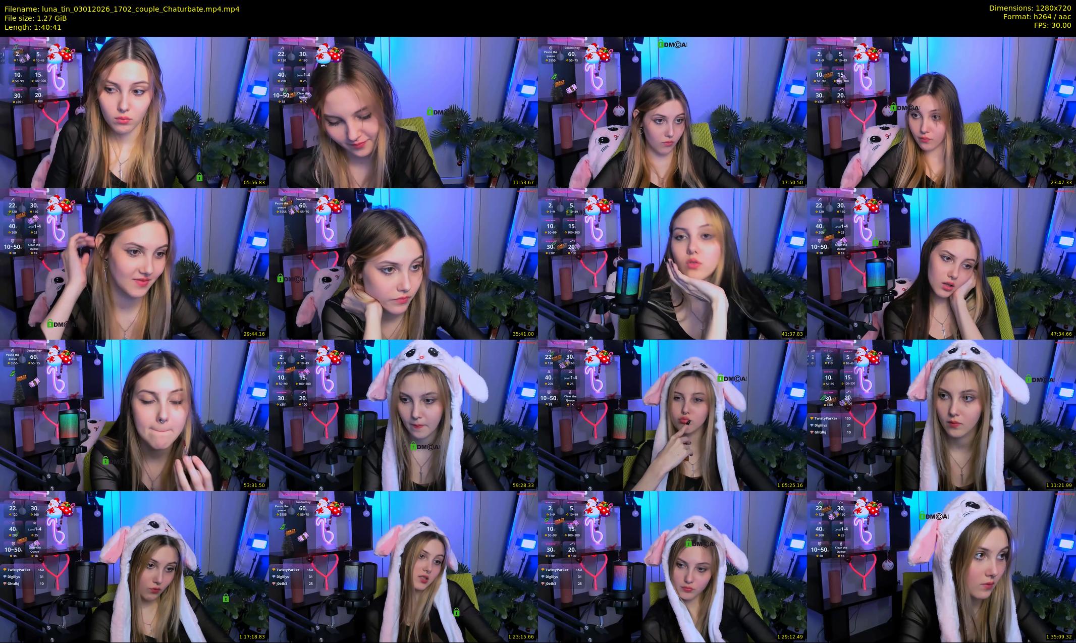 luna_tin — 101 minute Chaturbate couple cam show recording, 720p, Jan 3, 2026