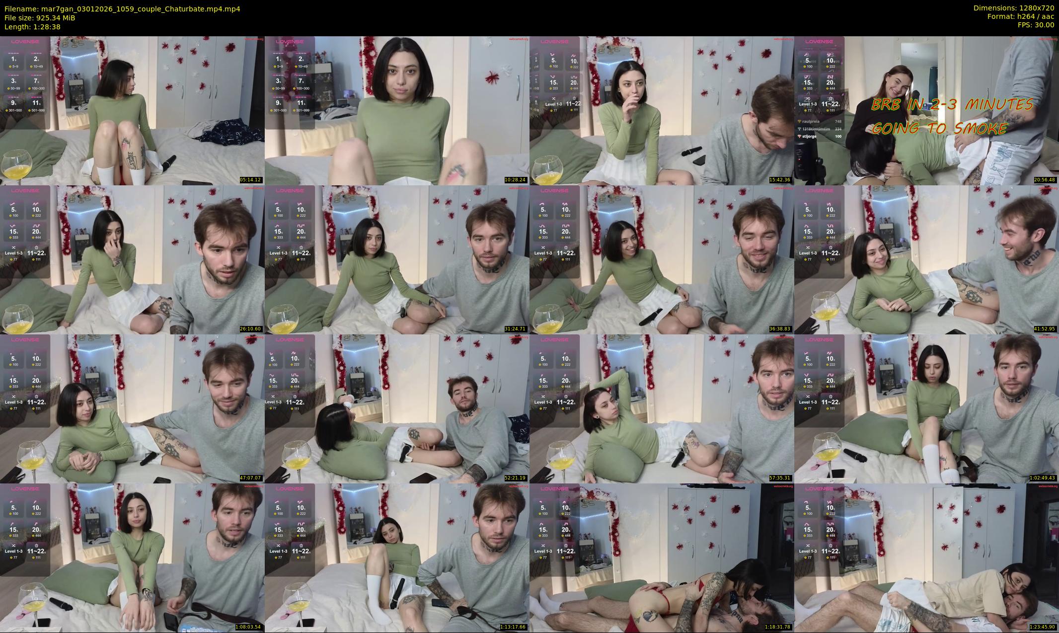 mar7gan — 89 minute Chaturbate couple cam show recording, 720p, Jan 3, 2026