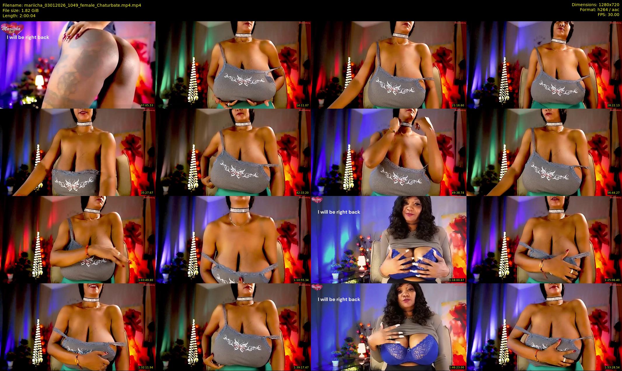 mariicha — 121 minute Chaturbate female cam show recording, 720p, Jan 3, 2026
