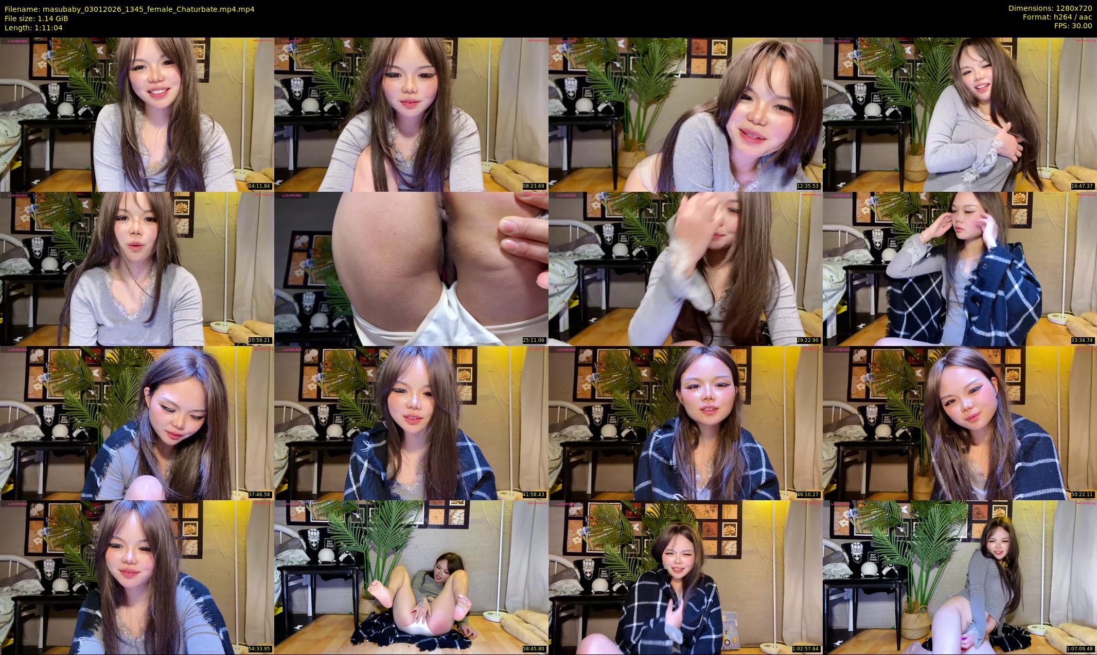 masubaby — 72 minute Chaturbate female cam show recording, 720p, Jan 3, 2026