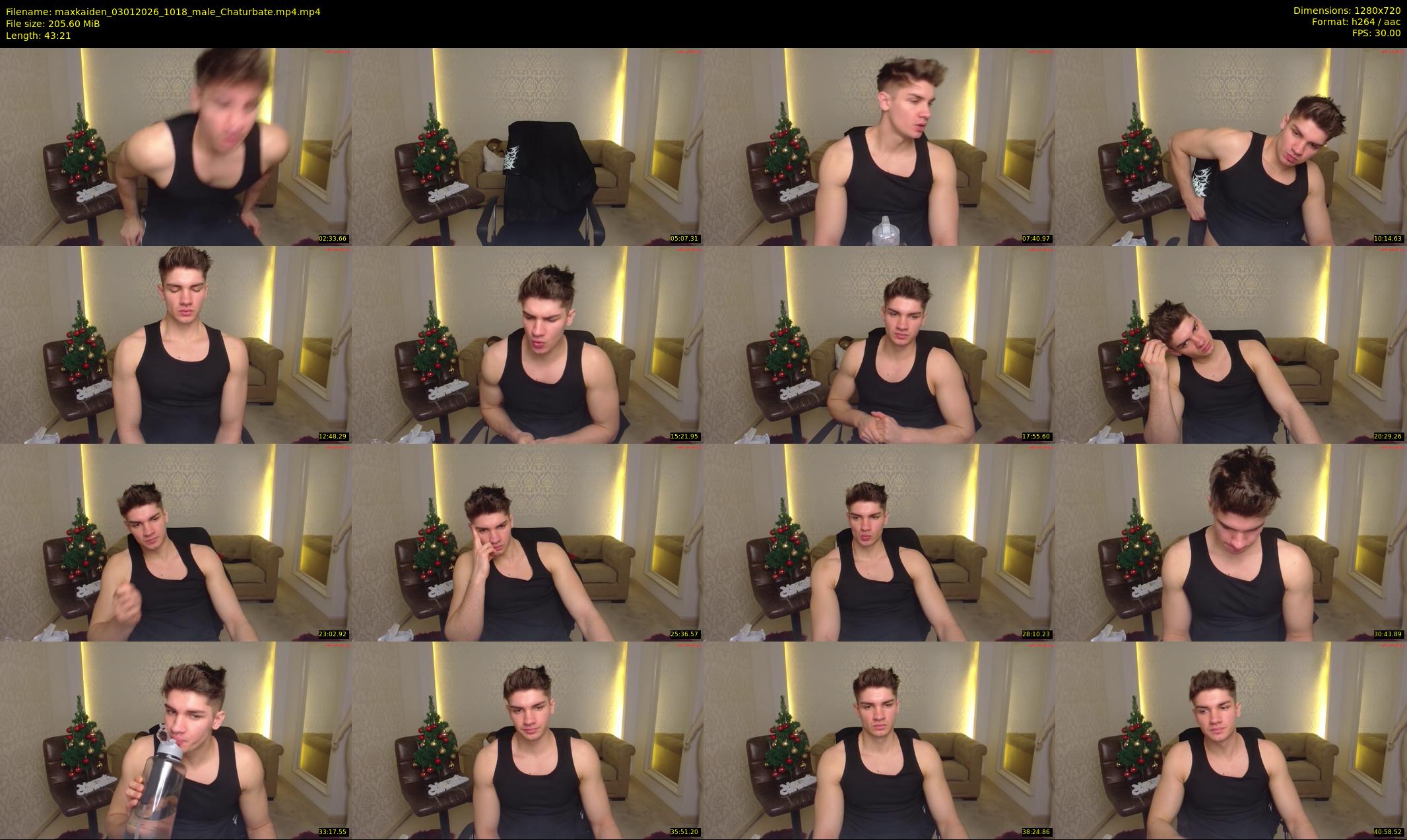 maxkaiden — 44 minute Chaturbate male cam show recording, 720p, Jan 3, 2026