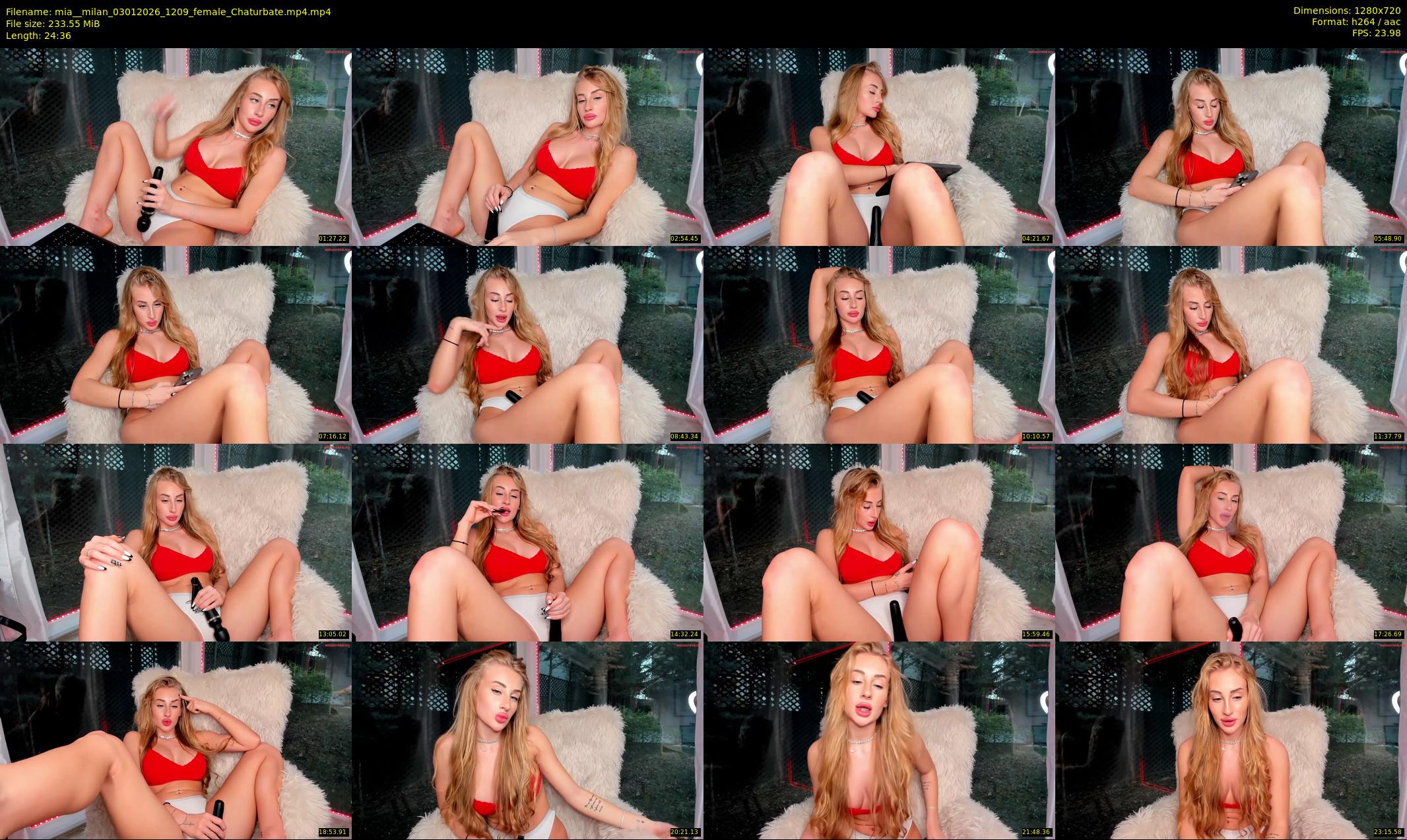 mia__milan — 25 minute Chaturbate female cam show recording, 720p, Jan 3, 2026