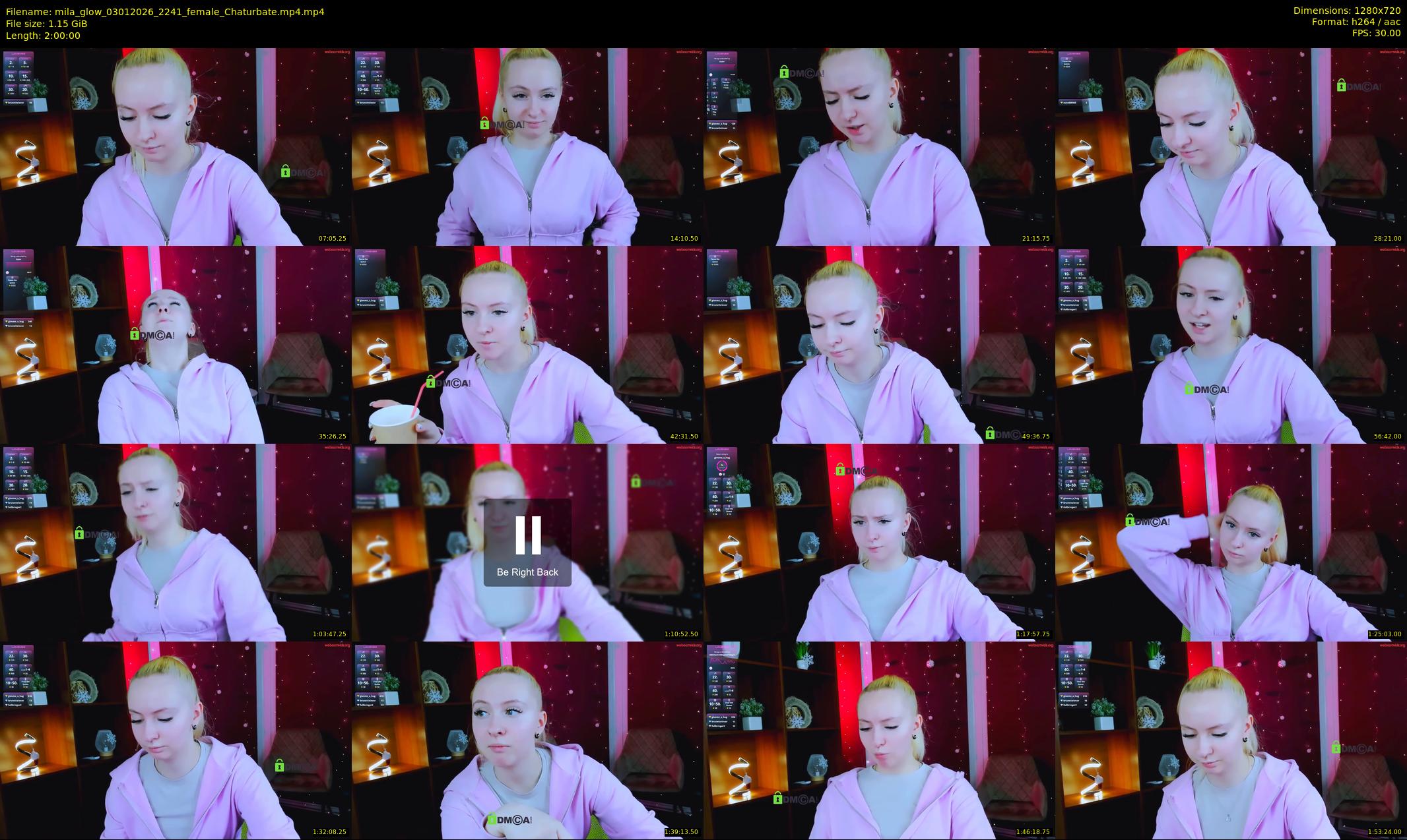 mila_glow — 120 minute Chaturbate female cam show recording, 720p, Jan 3, 2026