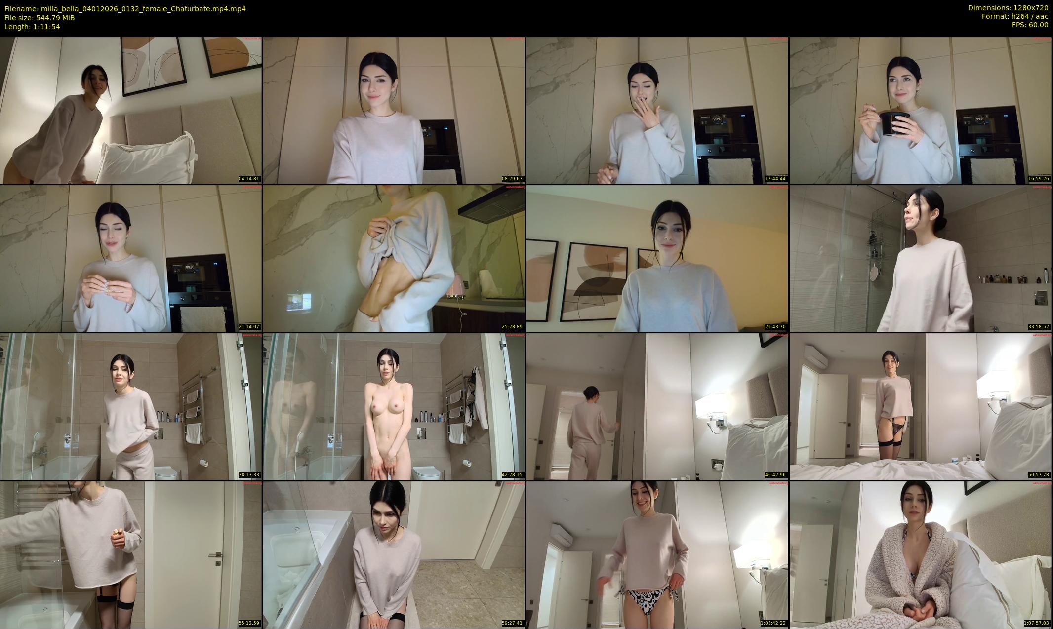 milla_bella — 72 minute Chaturbate female cam show recording, 720p, Jan 4, 2026