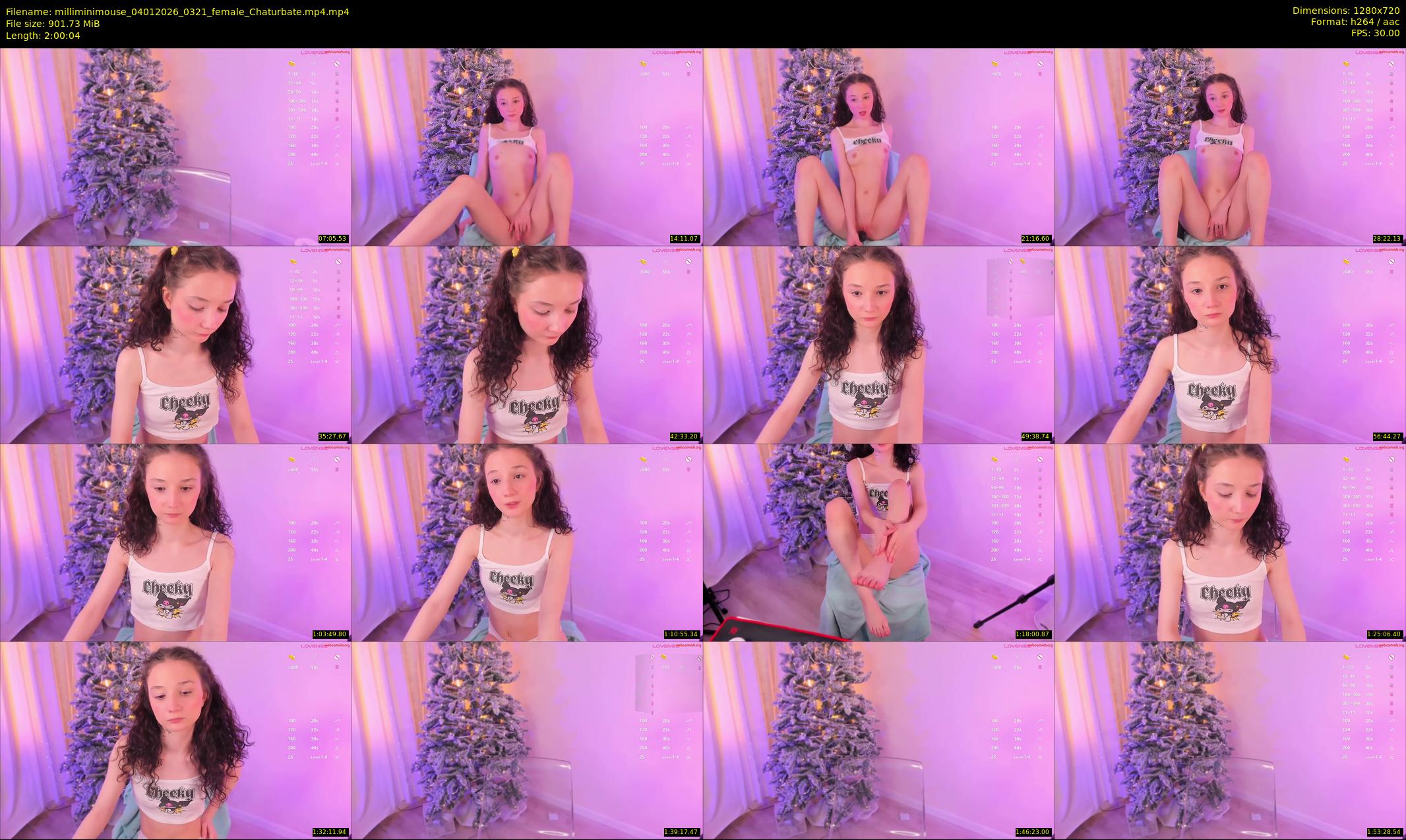 milliminimouse — 121 minute Chaturbate female cam show recording, 720p, Jan 4, 2026