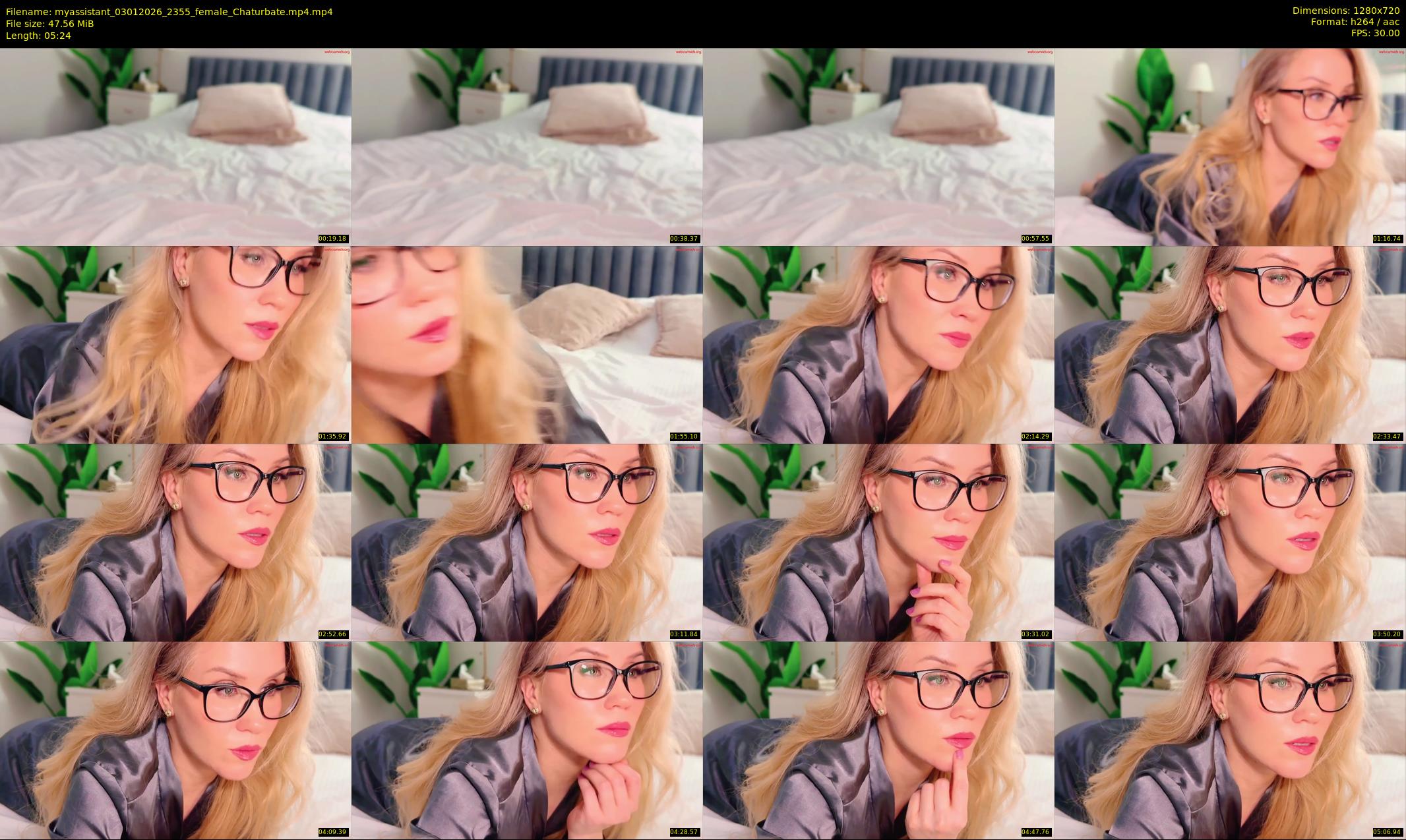 myassistant — 6 minute Chaturbate female cam show recording, 720p, Jan 3, 2026