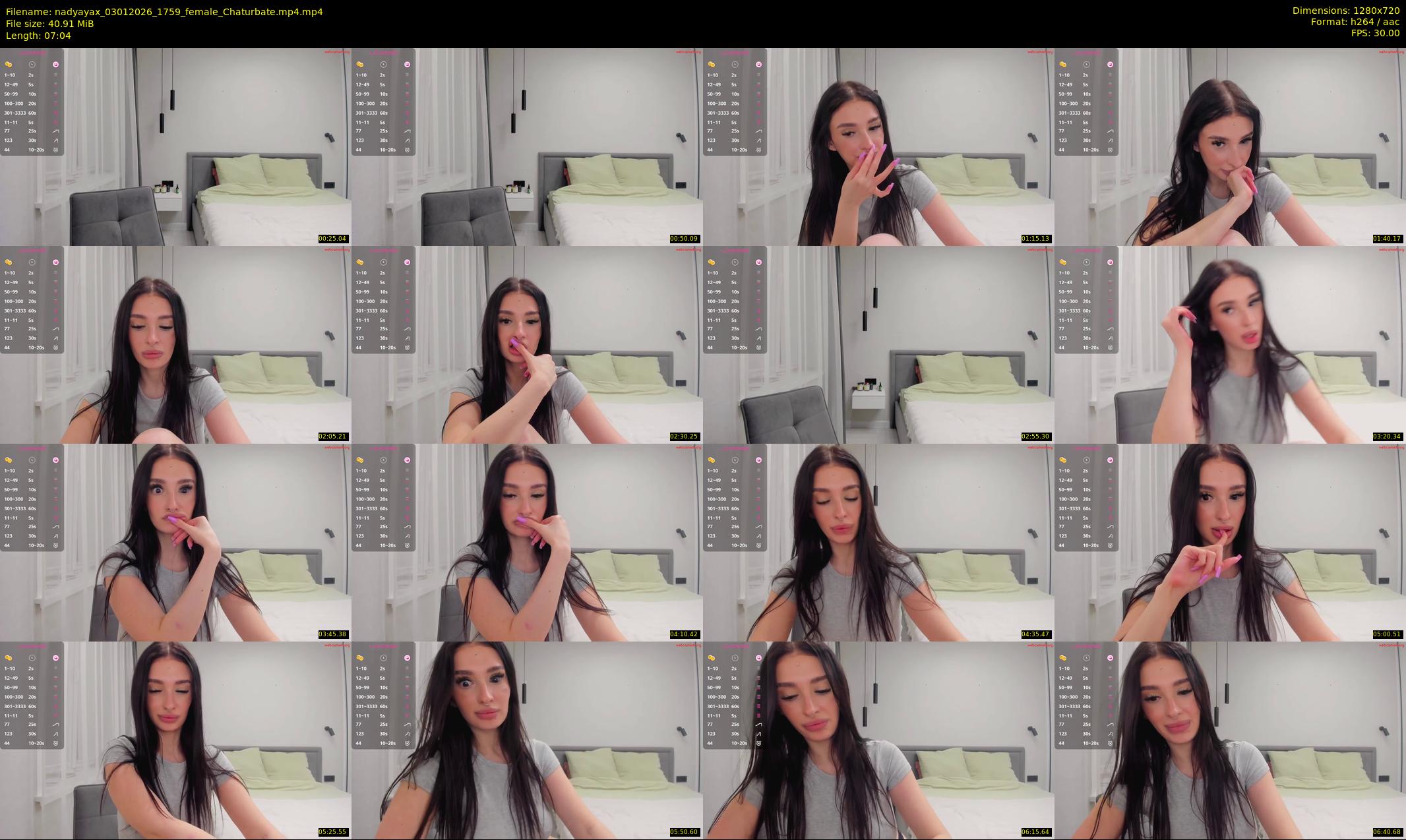 nadyayax — 8 minute Chaturbate female cam show recording, 720p, Jan 3, 2026