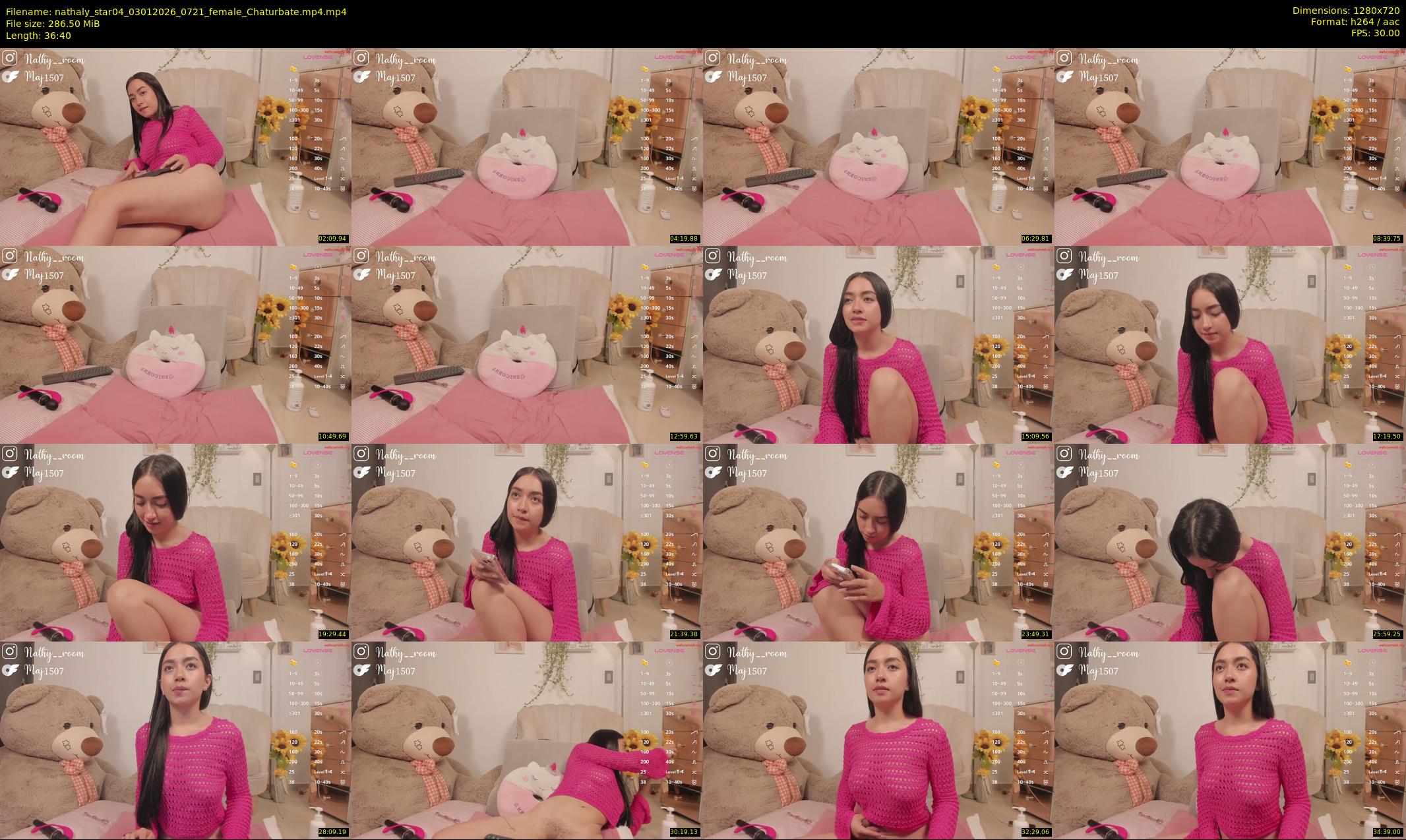 nathaly_star04 — 37 minute Chaturbate female cam show recording, 720p, Jan 3, 2026