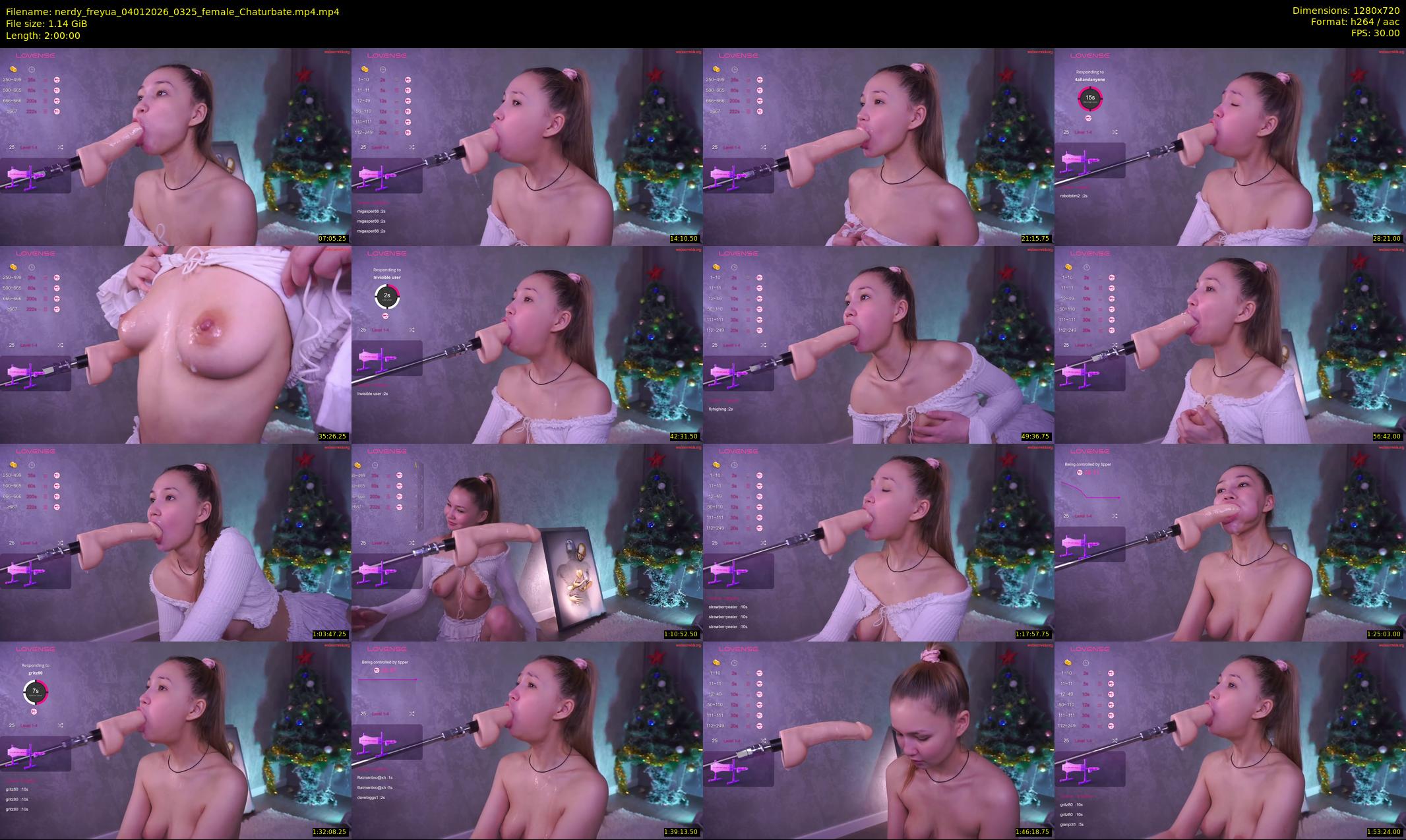 nerdy_freyua — 120 minute Chaturbate female cam show recording, 720p, Jan 4, 2026