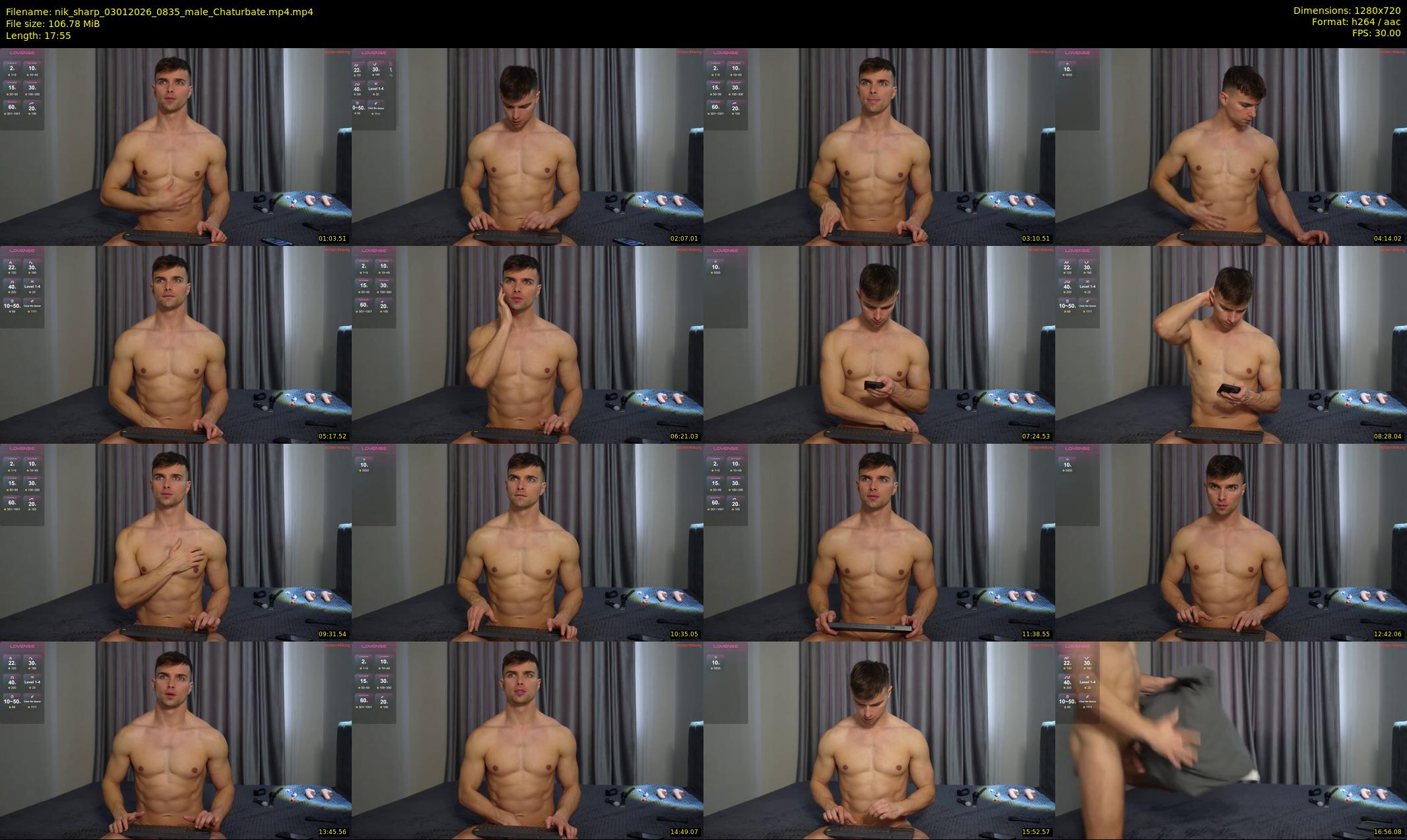 nik_sharp — 18 minute Chaturbate male cam show recording, 720p, Jan 3, 2026