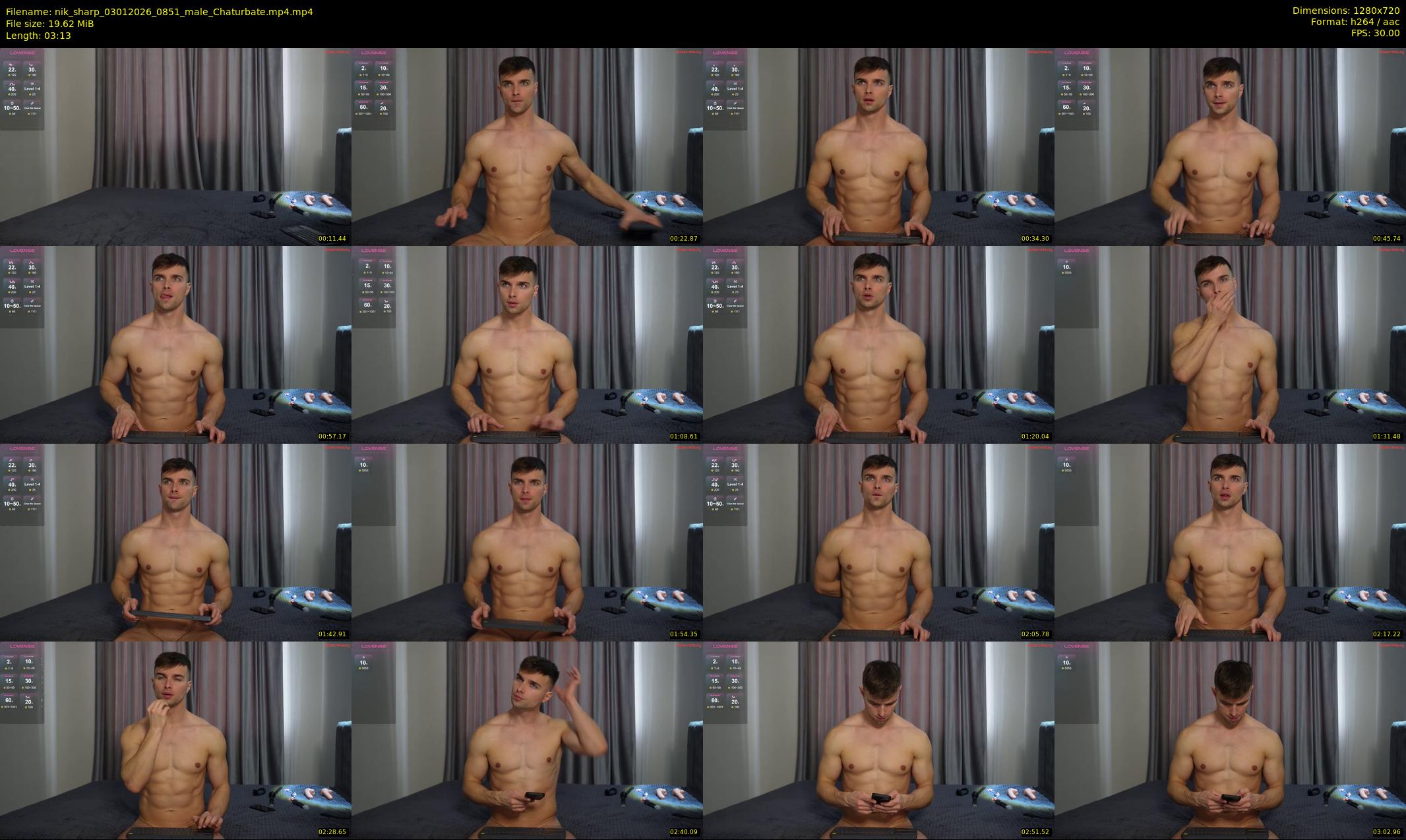 nik_sharp — 4 minute Chaturbate male cam show recording, 720p, Jan 3, 2026