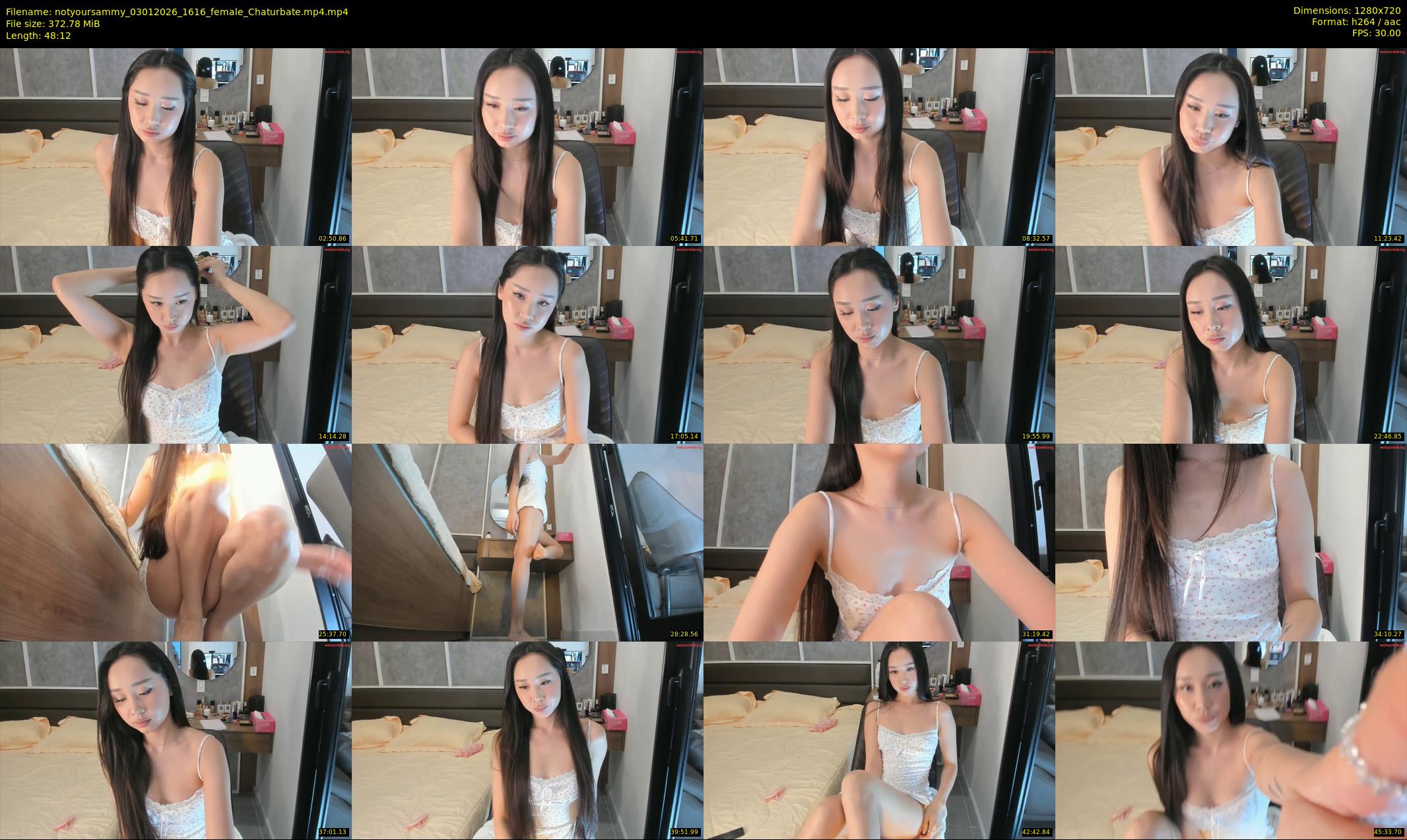 notyoursammy — 49 minute Chaturbate female cam show recording, 720p, Jan 3, 2026