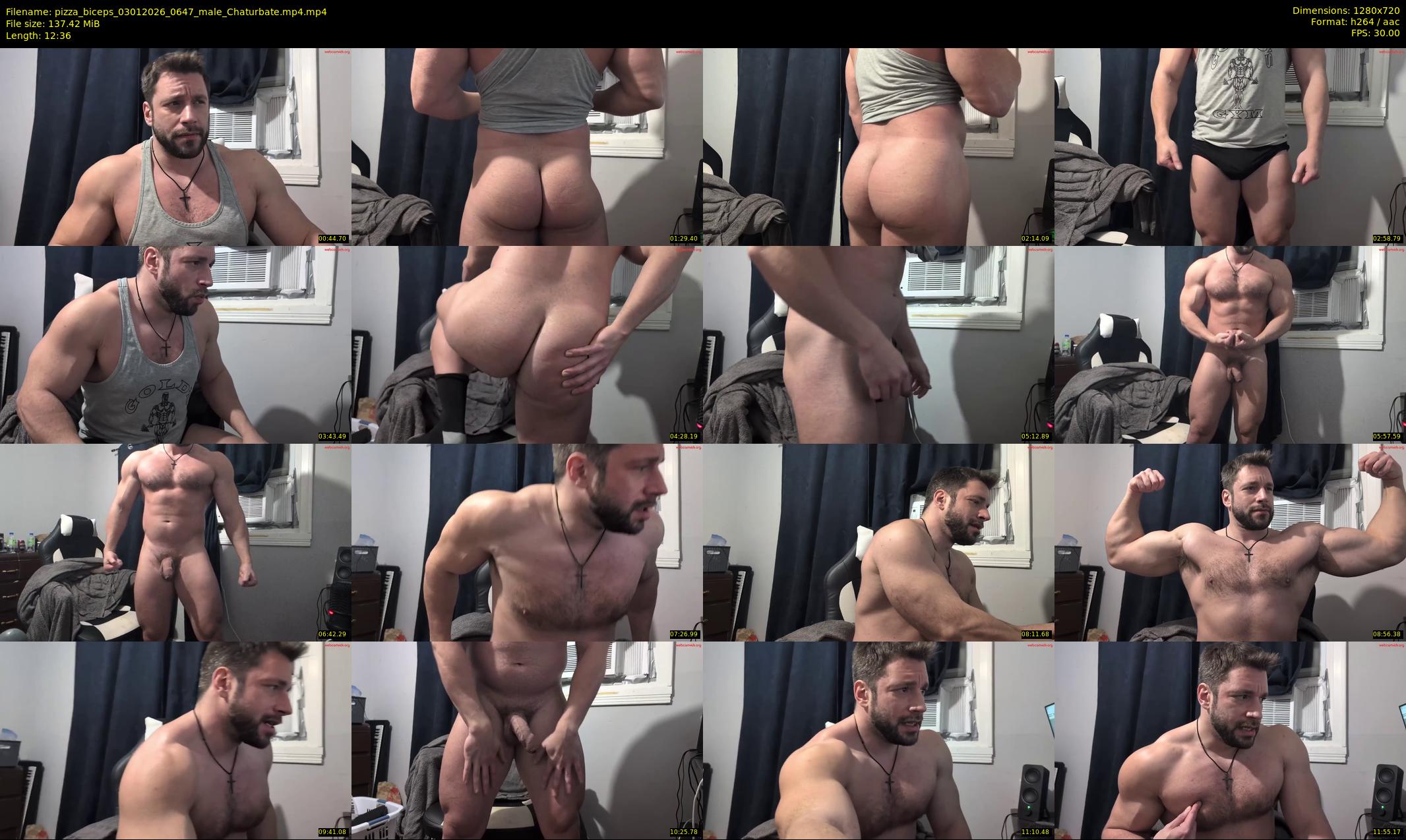 pizza_biceps — 13 minute Chaturbate male cam show recording, 720p, Jan 3, 2026