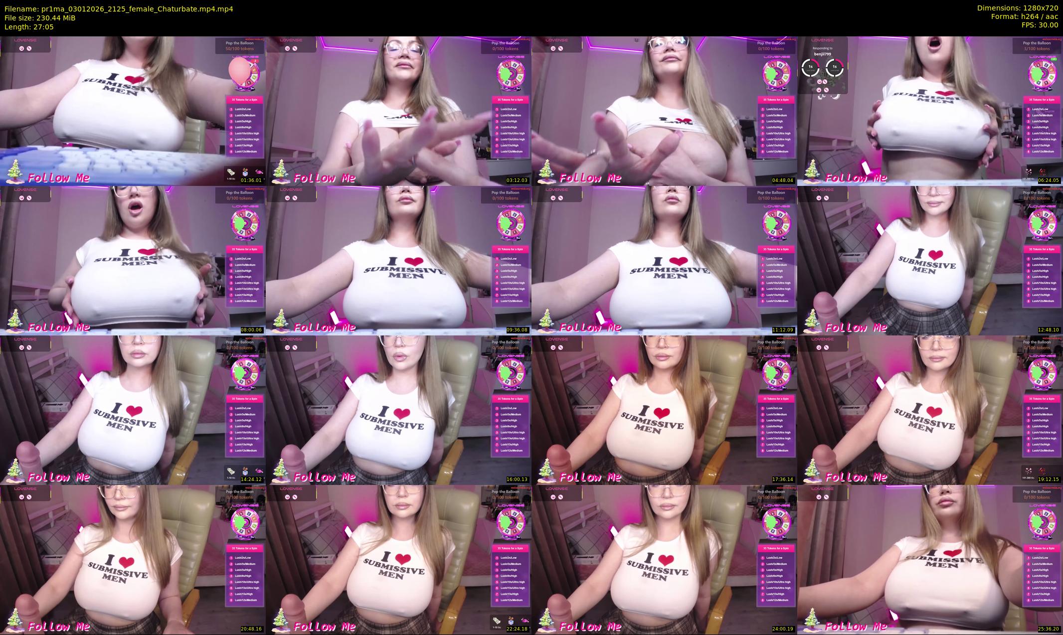 pr1ma — 28 minute Chaturbate female cam show recording, 720p, Jan 3, 2026
