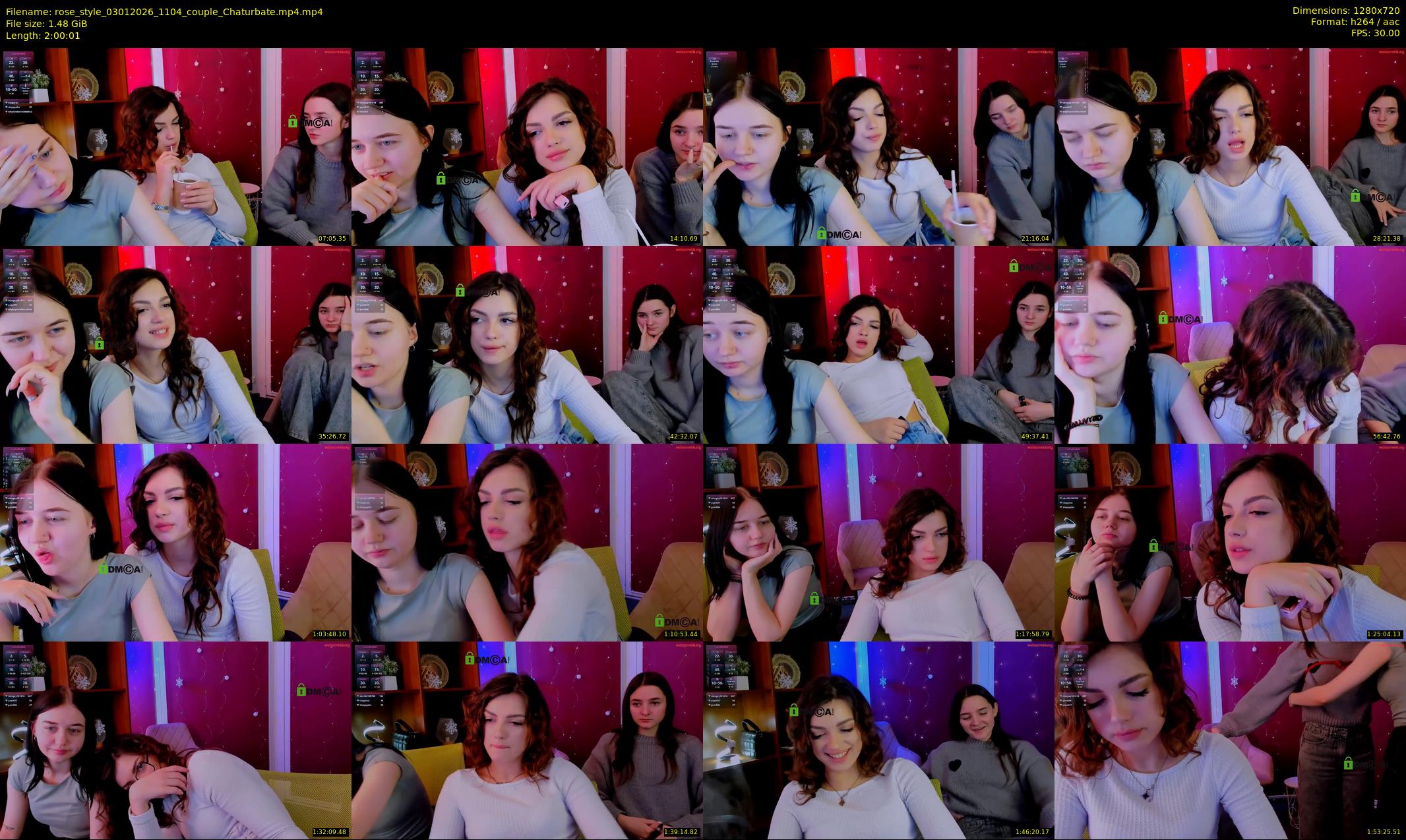rose_style — 121 minute Chaturbate couple cam show recording, 720p, Jan 3, 2026