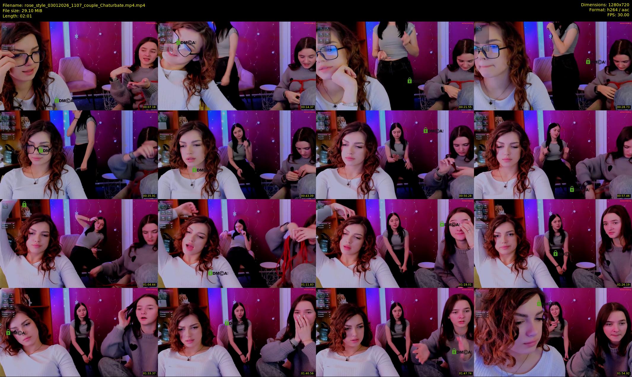 rose_style — 3 minute Chaturbate couple cam show recording, 720p, Jan 3, 2026