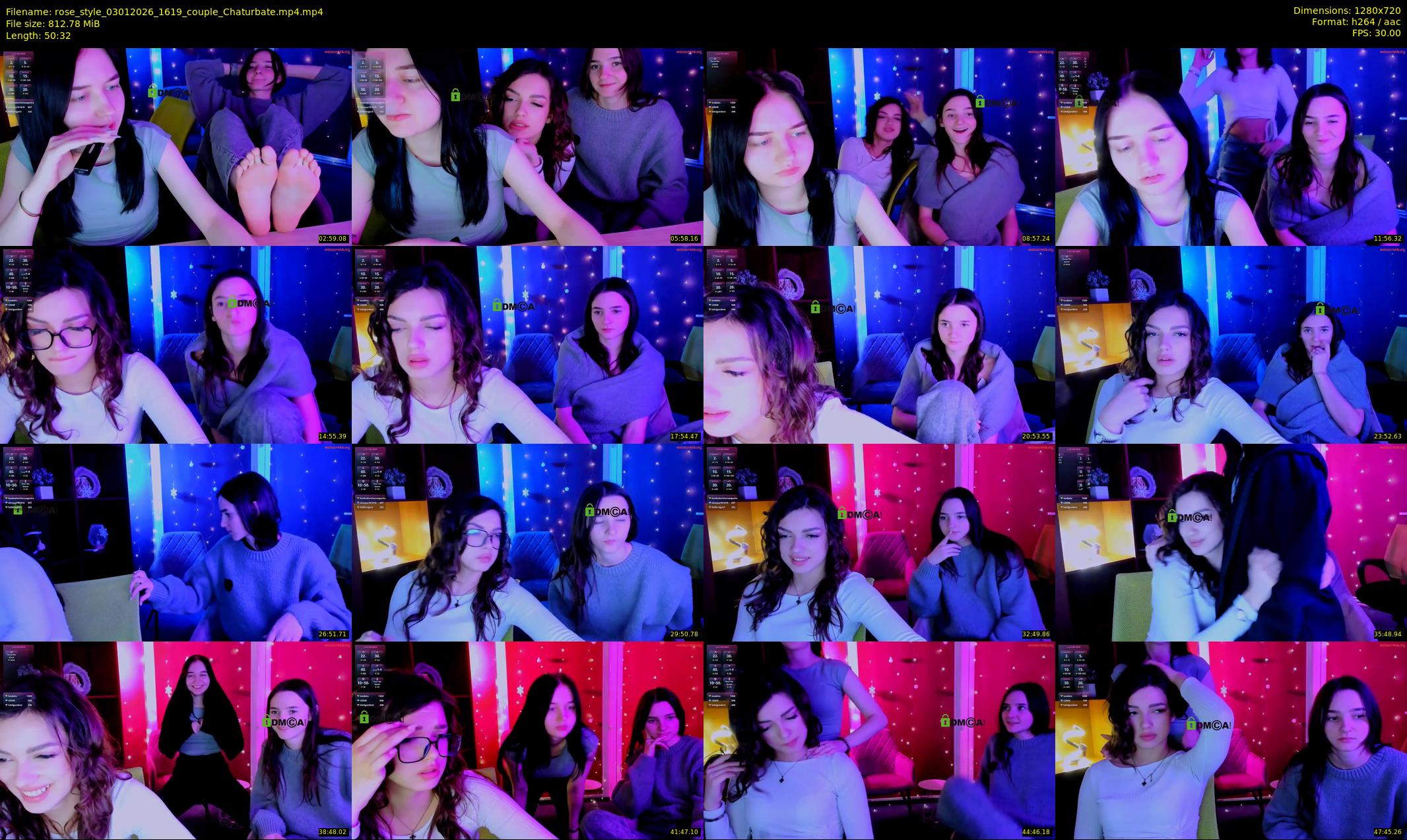 rose_style — 51 minute Chaturbate couple cam show recording, 720p, Jan 3, 2026