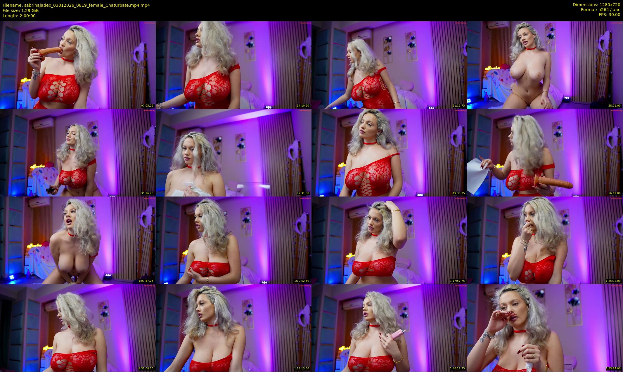 sabrinajadex — 120 minute Chaturbate female cam show recording, 720p, Jan 3, 2026