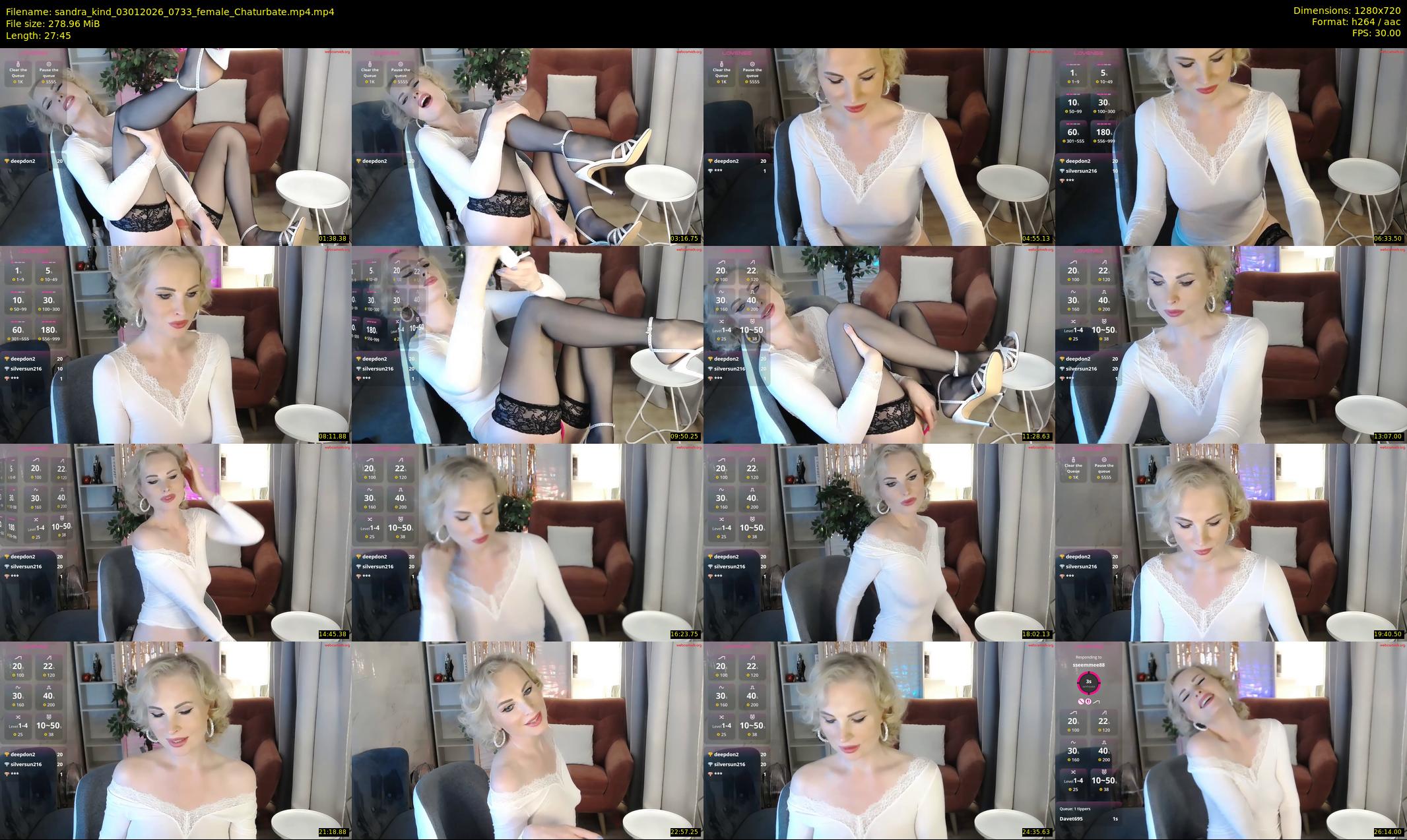 sandra_kind — 28 minute Chaturbate female cam show recording, 720p, Jan 3, 2026