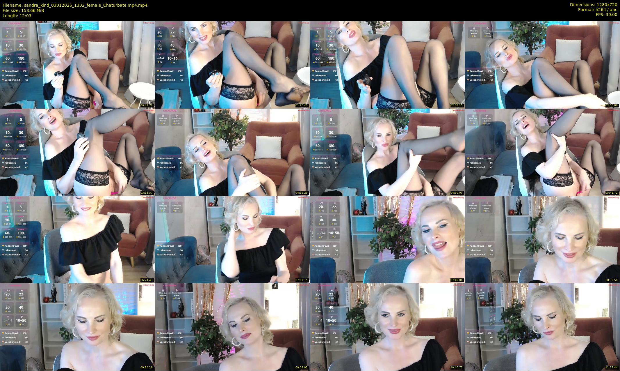 sandra_kind — 13 minute Chaturbate female cam show recording, 720p, Jan 3, 2026