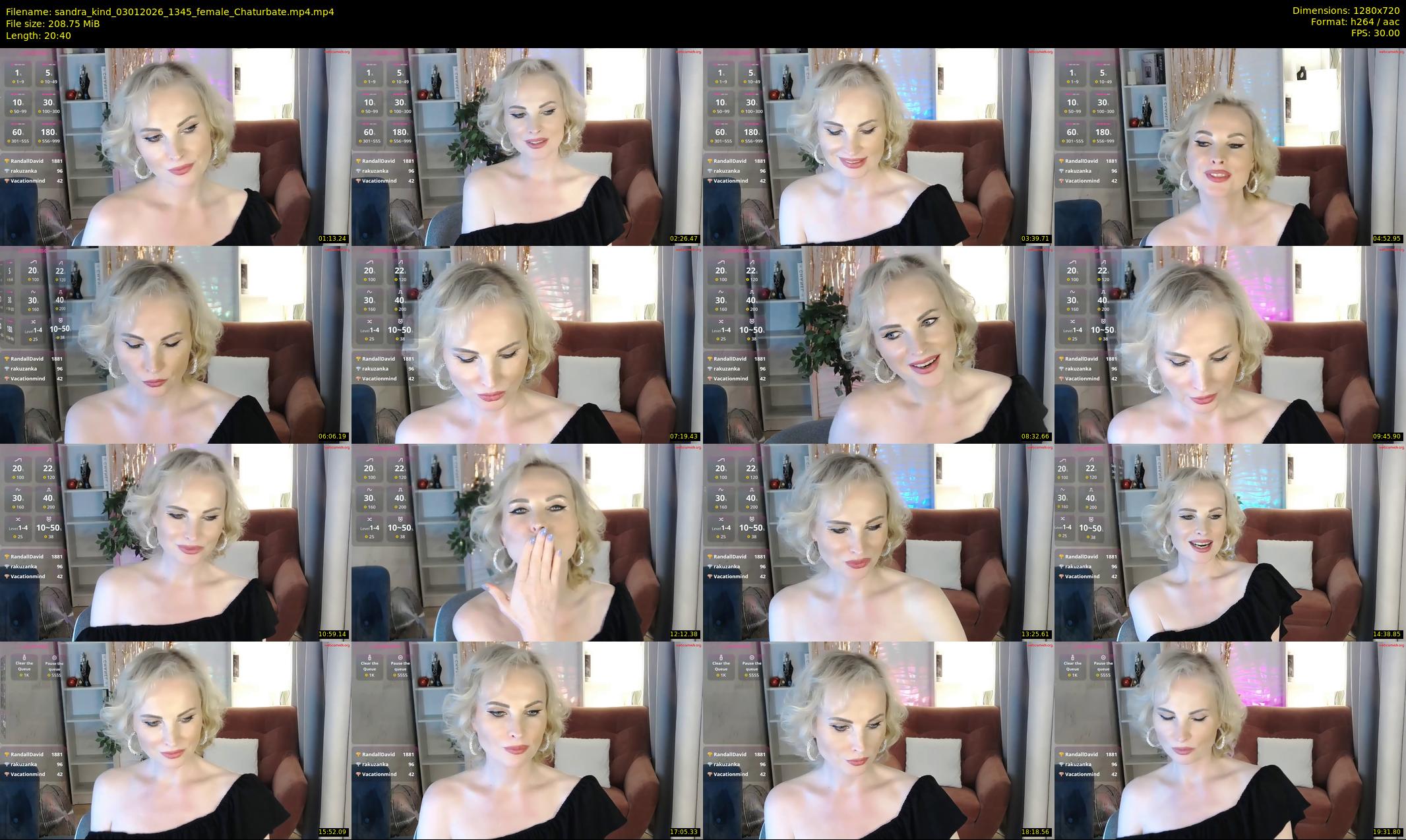 sandra_kind — 21 minute Chaturbate female cam show recording, 720p, Jan 3, 2026