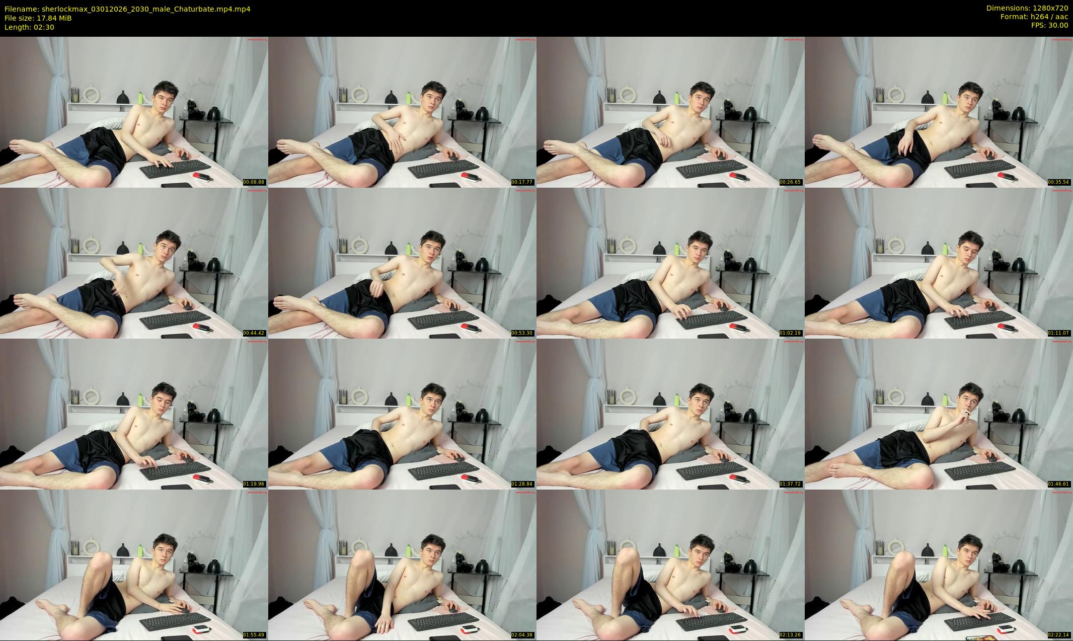 sherlockmax — 3 minute Chaturbate male cam show recording, 720p, Jan 3, 2026