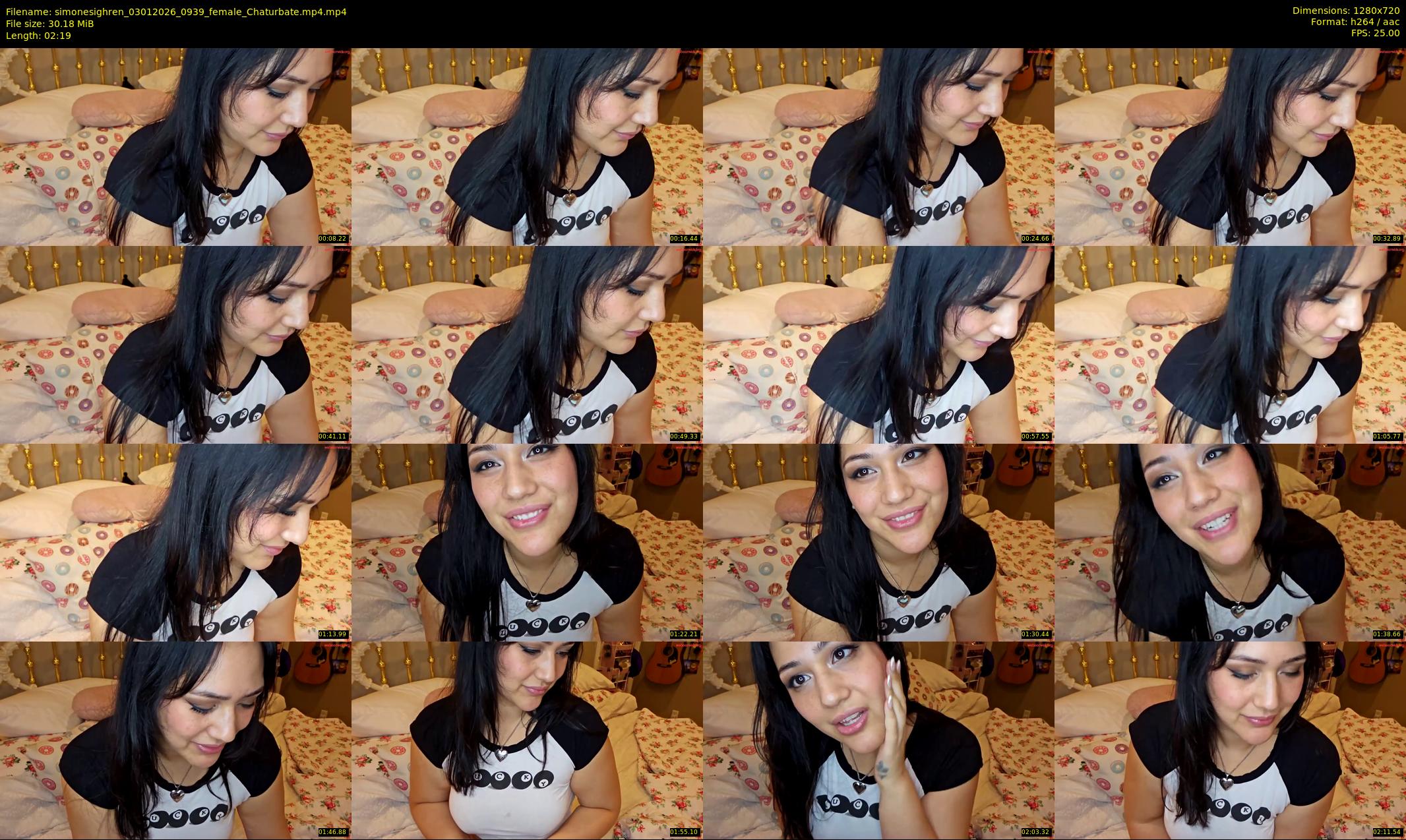 simonesighren — 3 minute Chaturbate female cam show recording, 720p, Jan 3, 2026