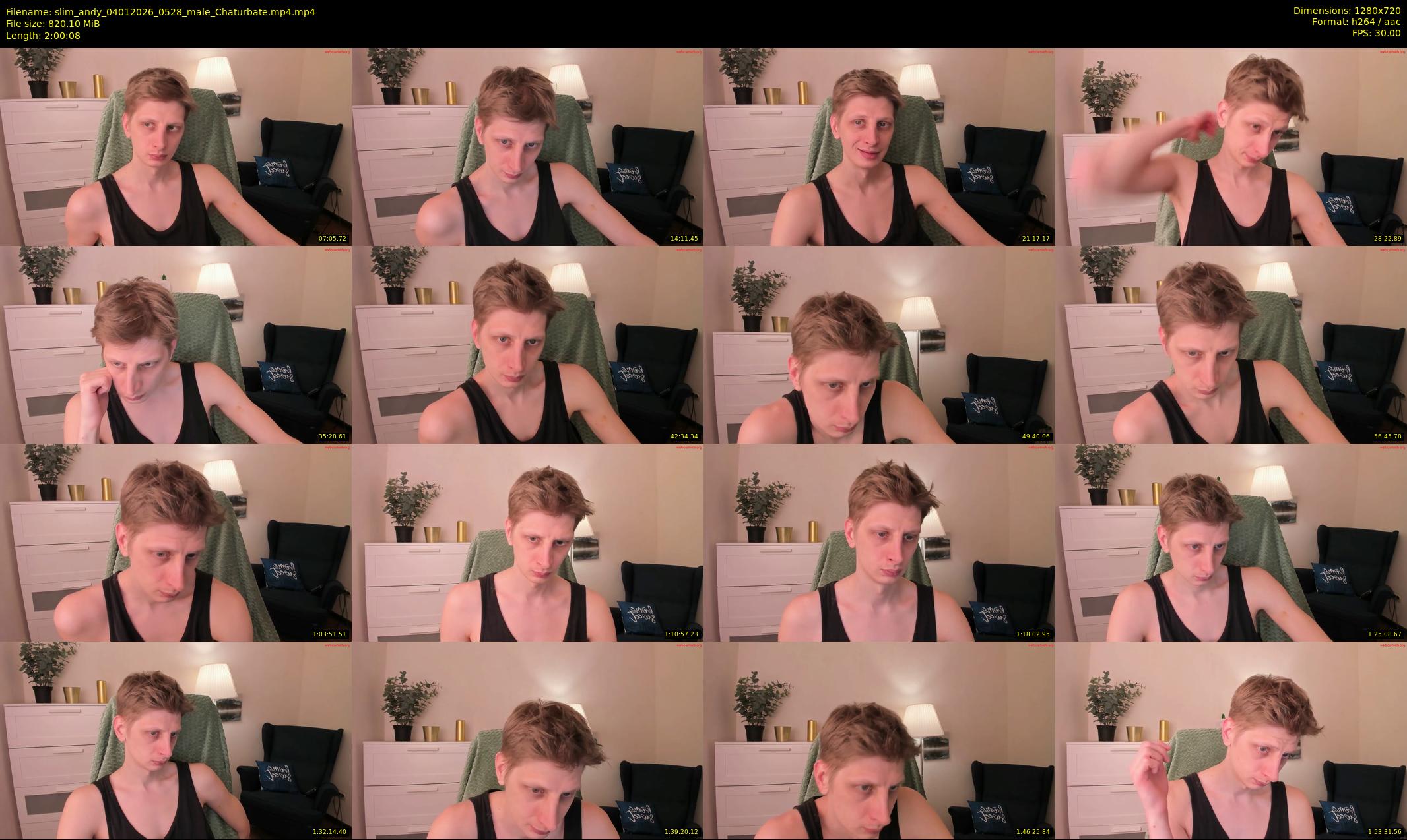 slim_andy — 121 minute Chaturbate male cam show recording, 720p, Jan 4, 2026