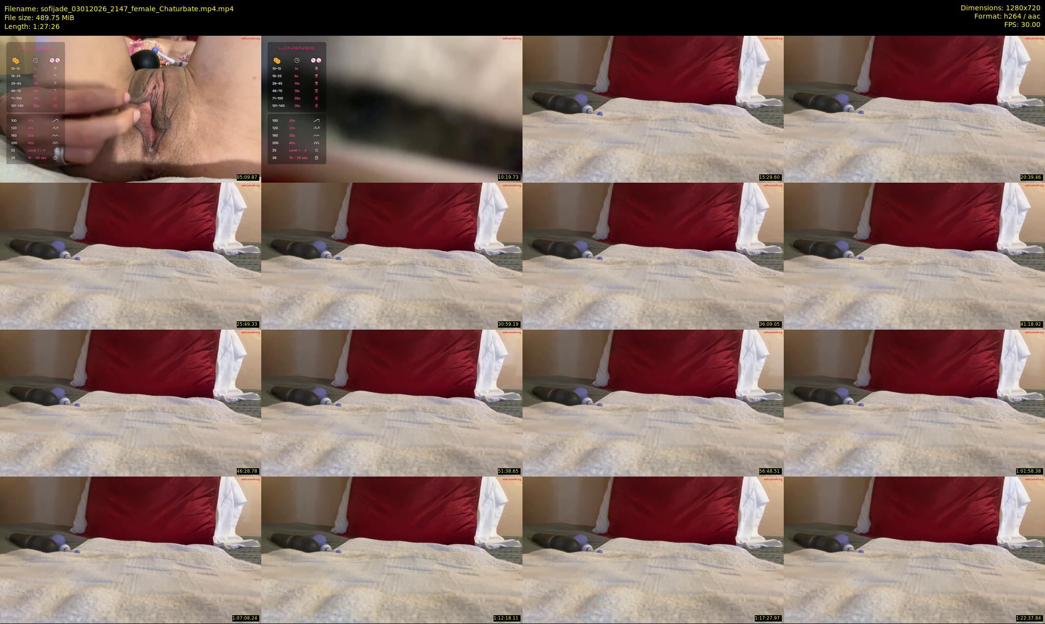 sofijade — 88 minute Chaturbate female cam show recording, 720p, Jan 3, 2026