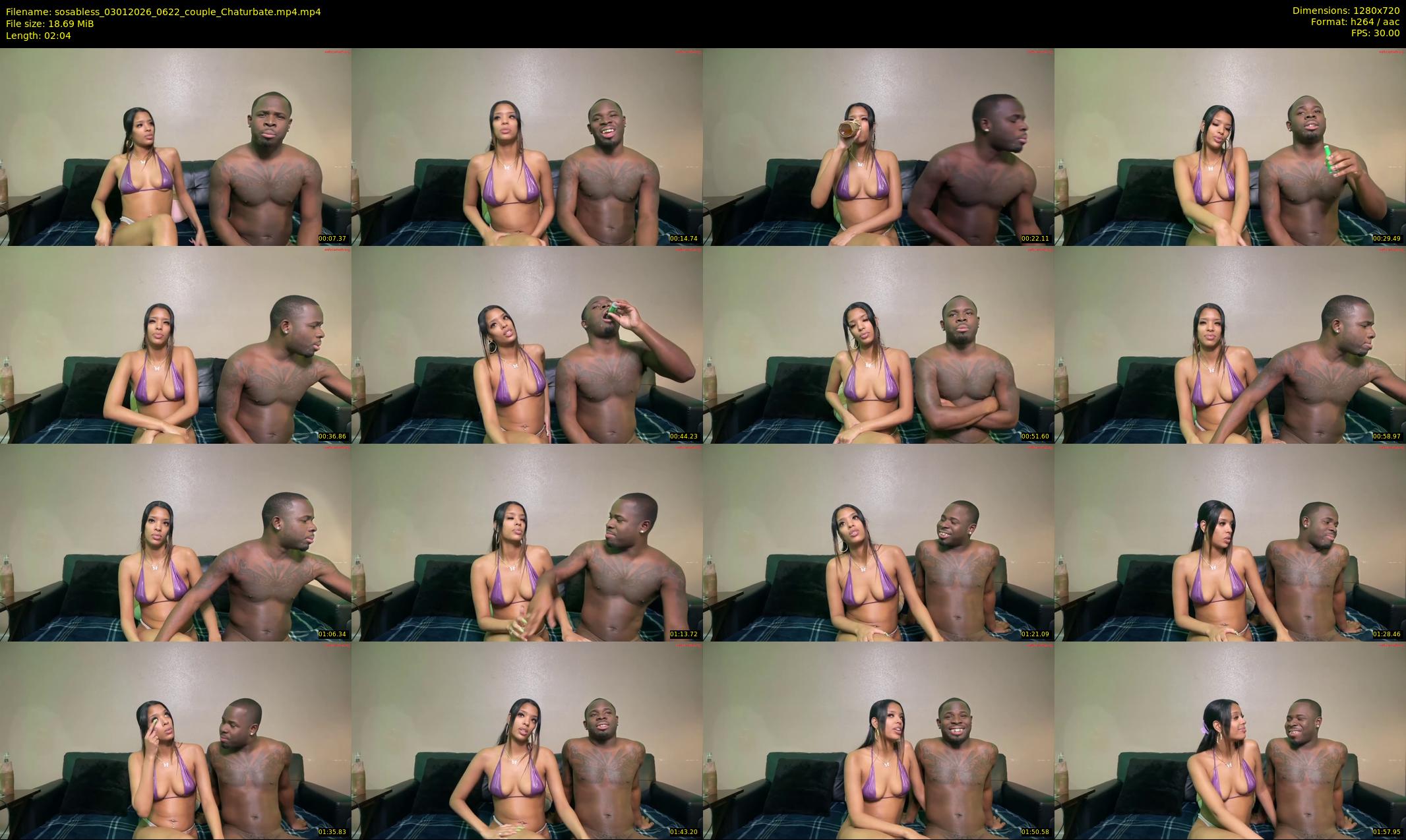 sosabless — 3 minute Chaturbate couple cam show recording, 720p, Jan 3, 2026