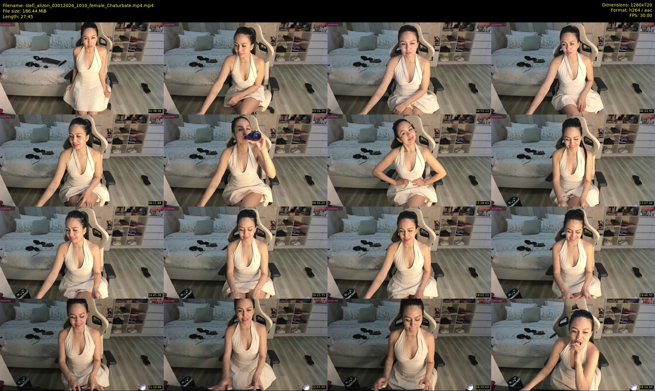 stefi_alizon — 28 minute Chaturbate female cam show recording, 720p, Jan 3, 2026
