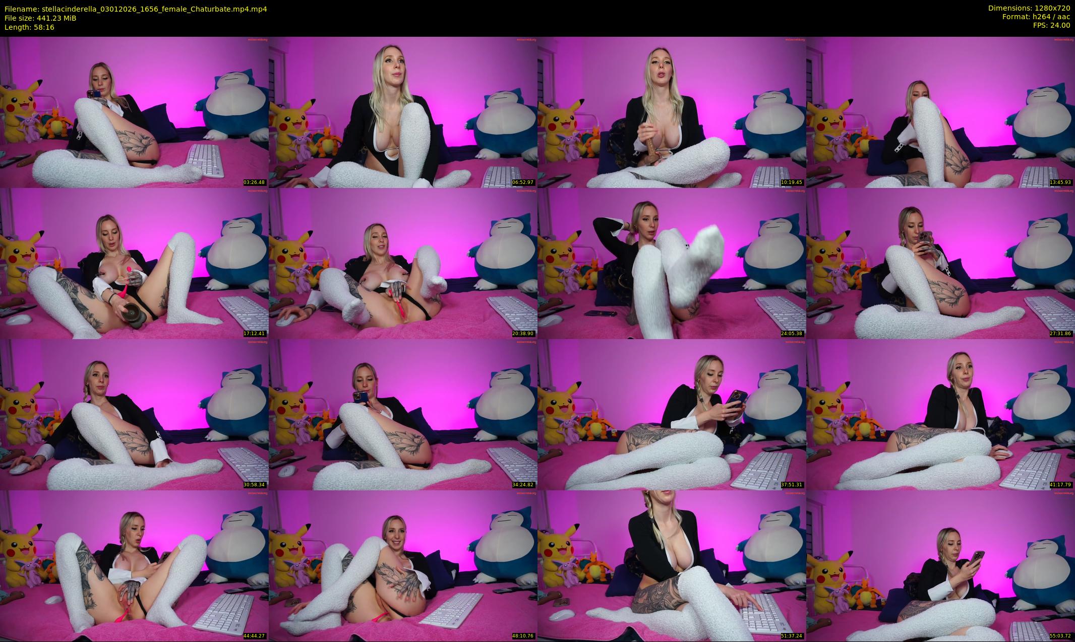 stellacinderella — 59 minute Chaturbate female cam show recording, 720p, Jan 3, 2026