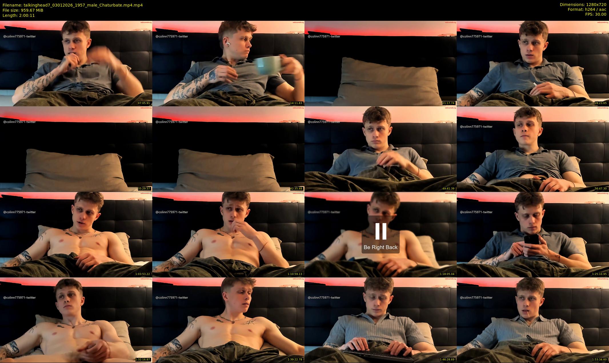 talkinghead7 — 121 minute Chaturbate male cam show recording, 720p, Jan 3, 2026