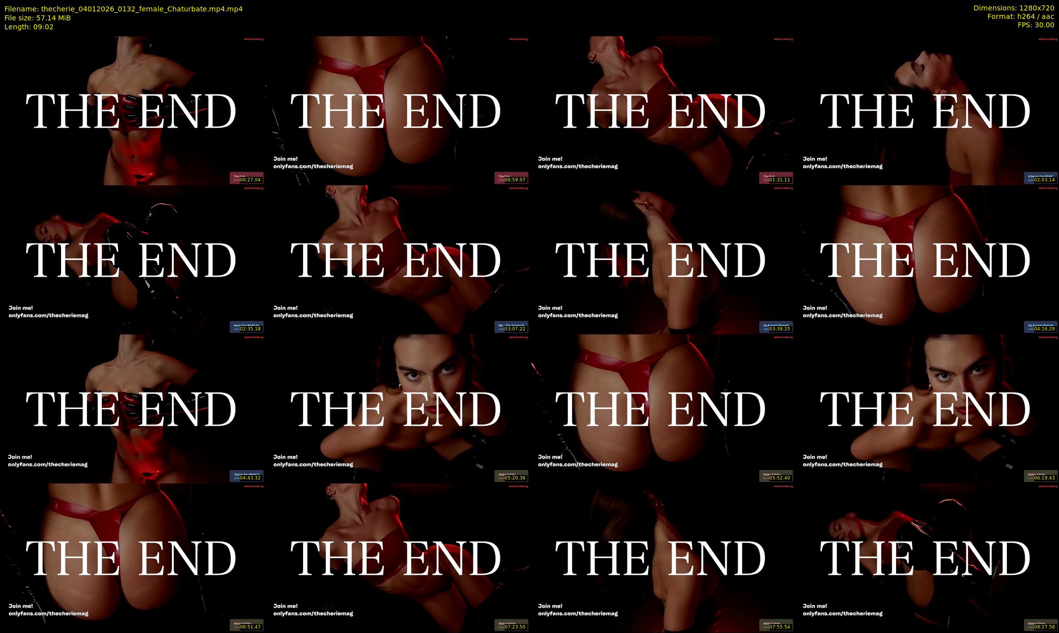 thecherie — 10 minute Chaturbate female cam show recording, 720p, Jan 4, 2026