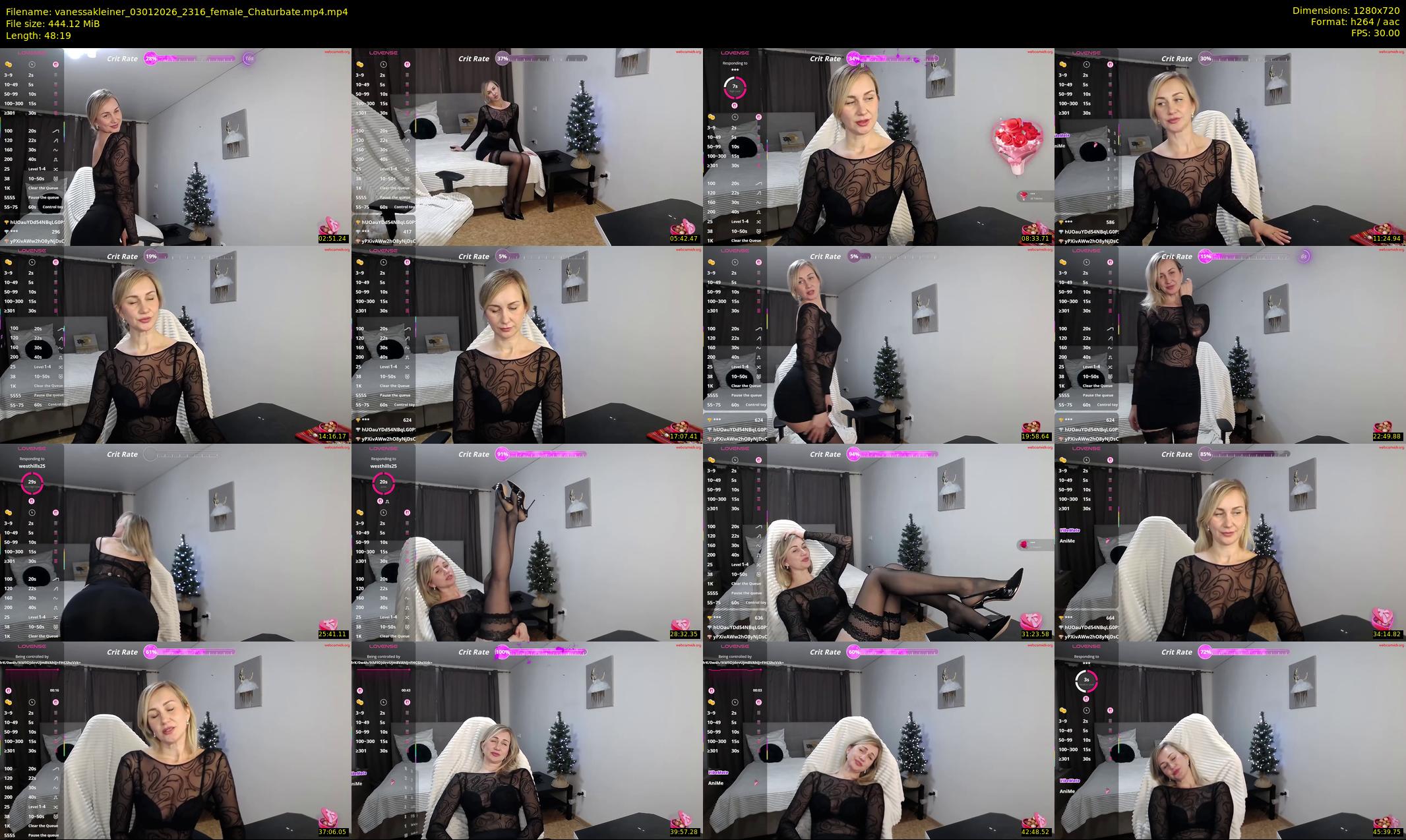 vanessakleiner — 49 minute Chaturbate female cam show recording, 720p, Jan 3, 2026