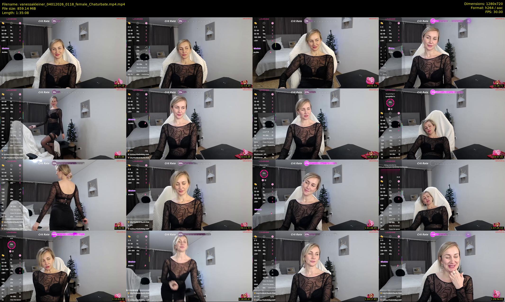 vanessakleiner — 96 minute Chaturbate female cam show recording, 720p, Jan 4, 2026