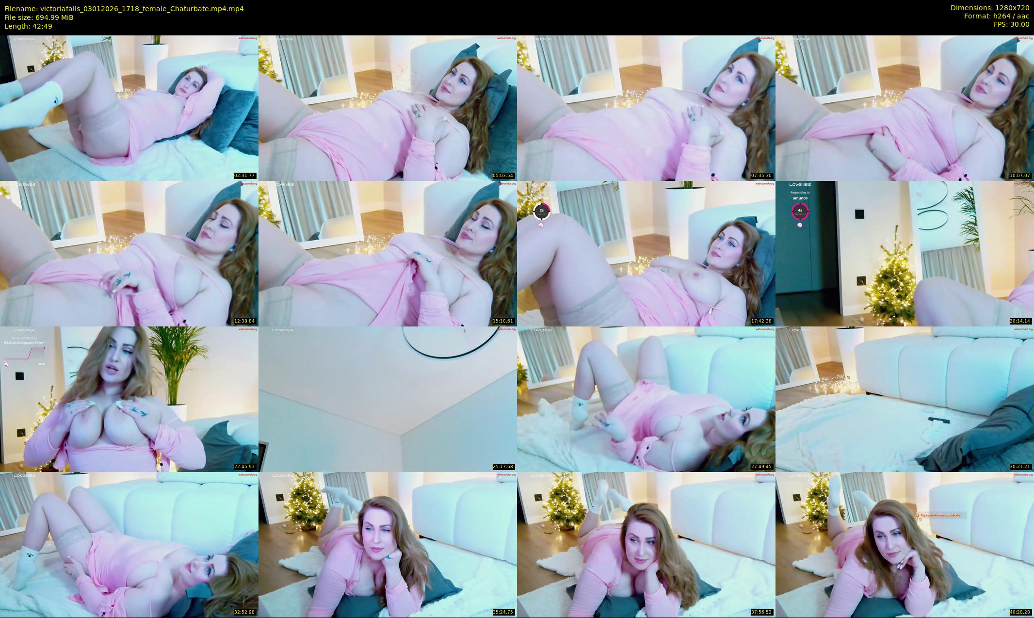 victoriafalls — 43 minute Chaturbate female cam show recording, 720p, Jan 3, 2026