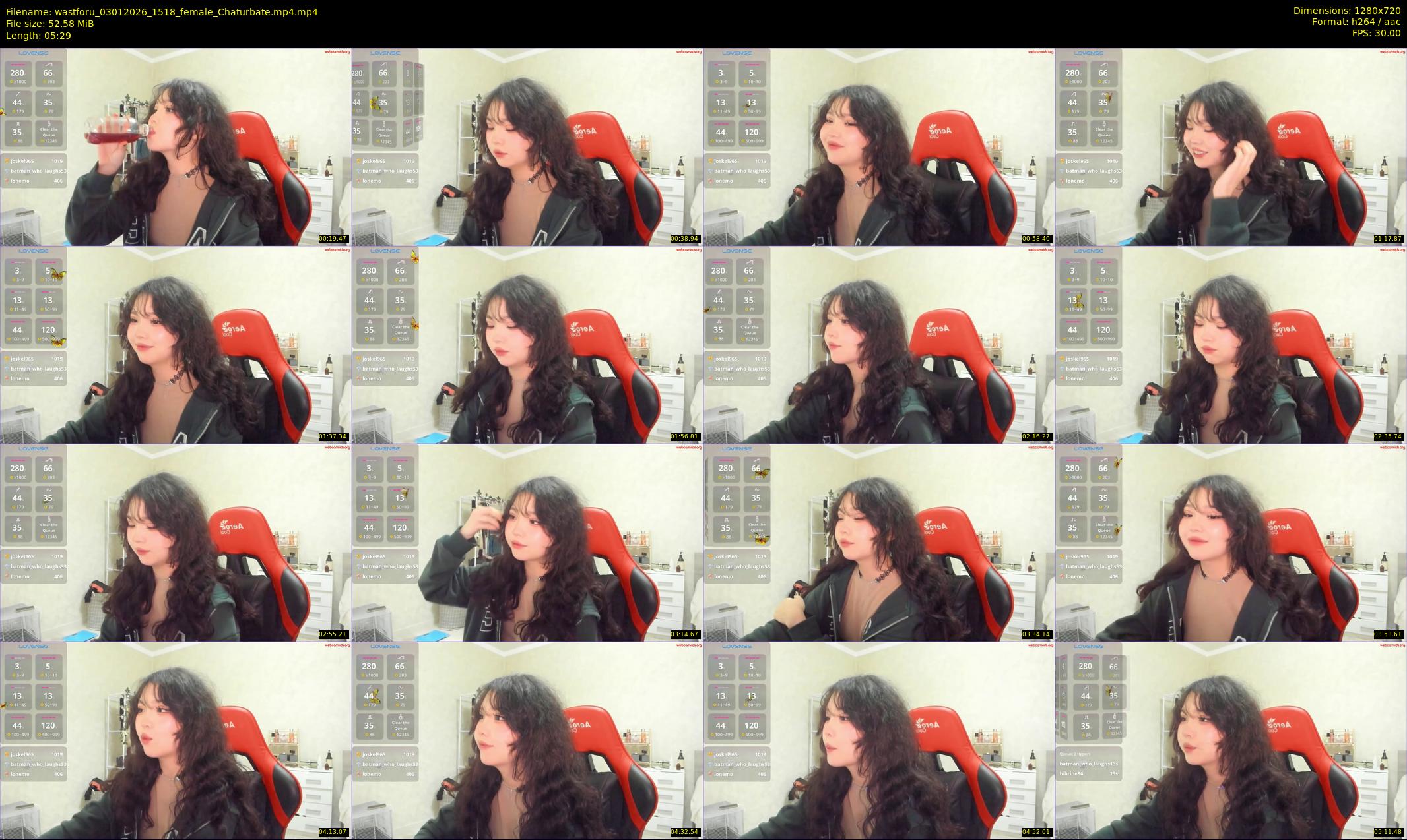 wastforu — 6 minute Chaturbate female cam show recording, 720p, Jan 3, 2026