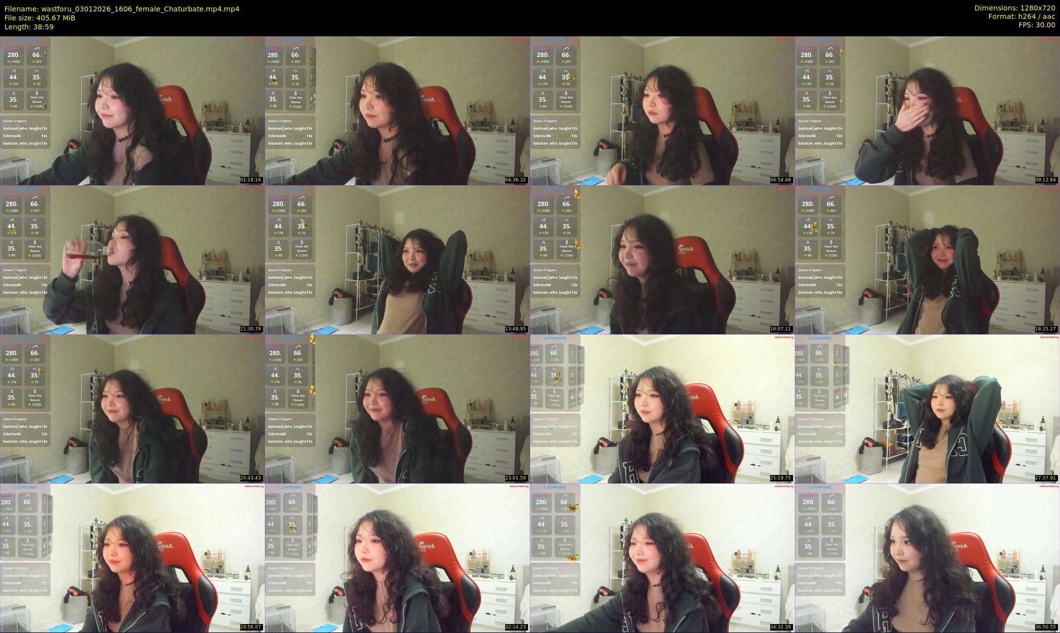 wastforu — 39 minute Chaturbate female cam show recording, 720p, Jan 3, 2026