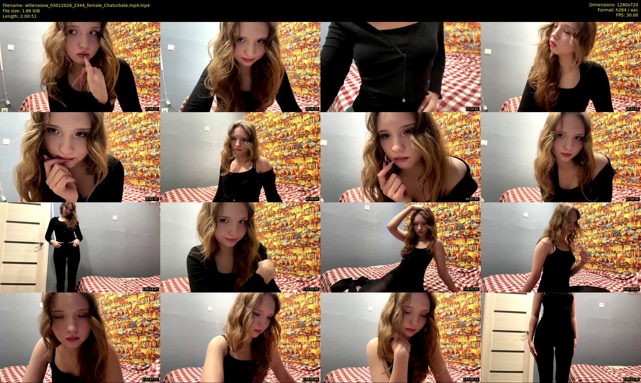 willenasow — 121 minute Chaturbate female cam show recording, 720p, Jan 3, 2026