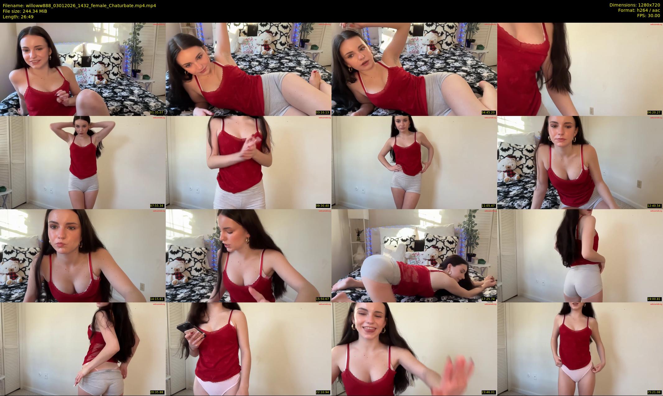willoww888 — 27 minute Chaturbate female cam show recording, 720p, Jan 3, 2026