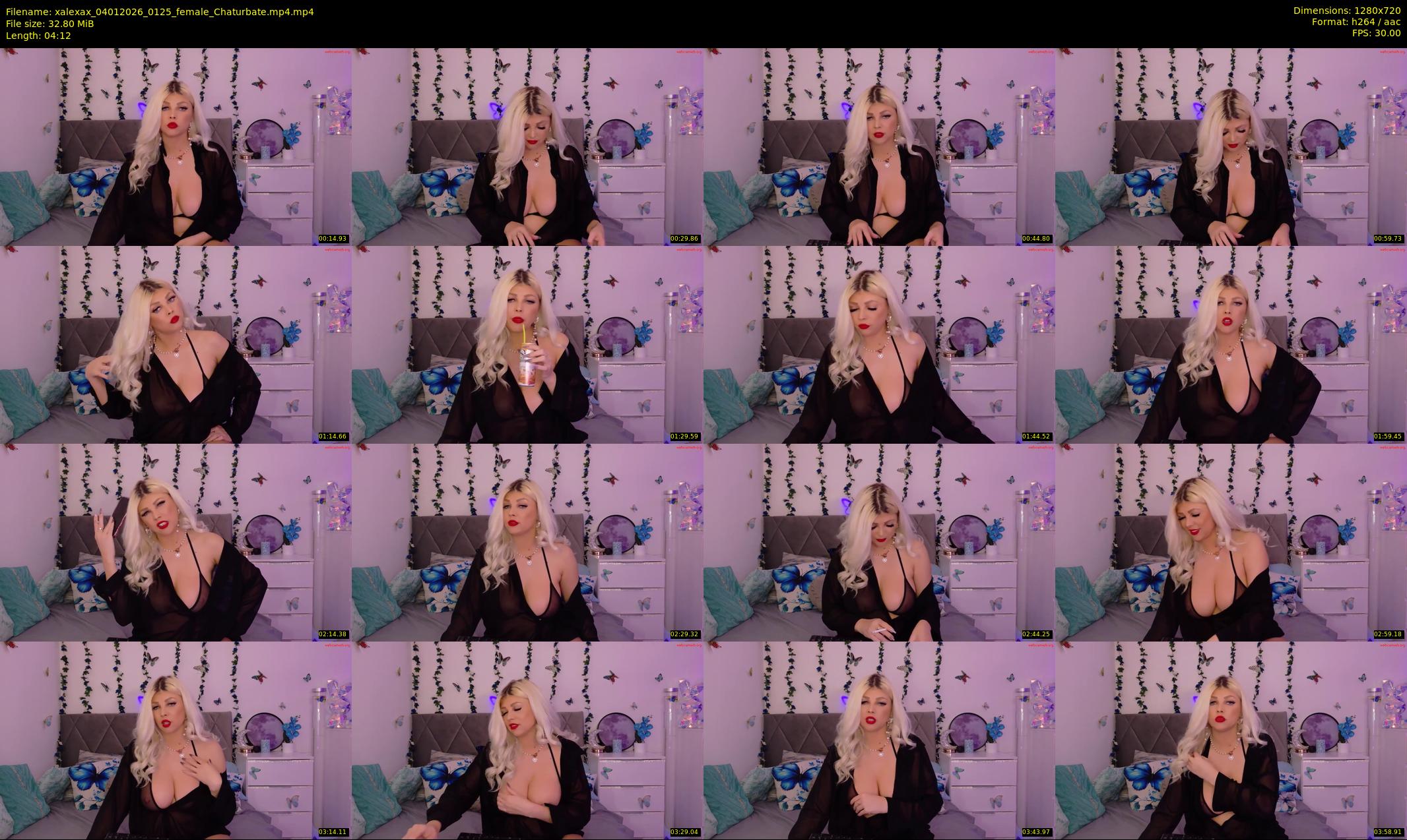 xalexax — 5 minute Chaturbate female cam show recording, 720p, Jan 4, 2026