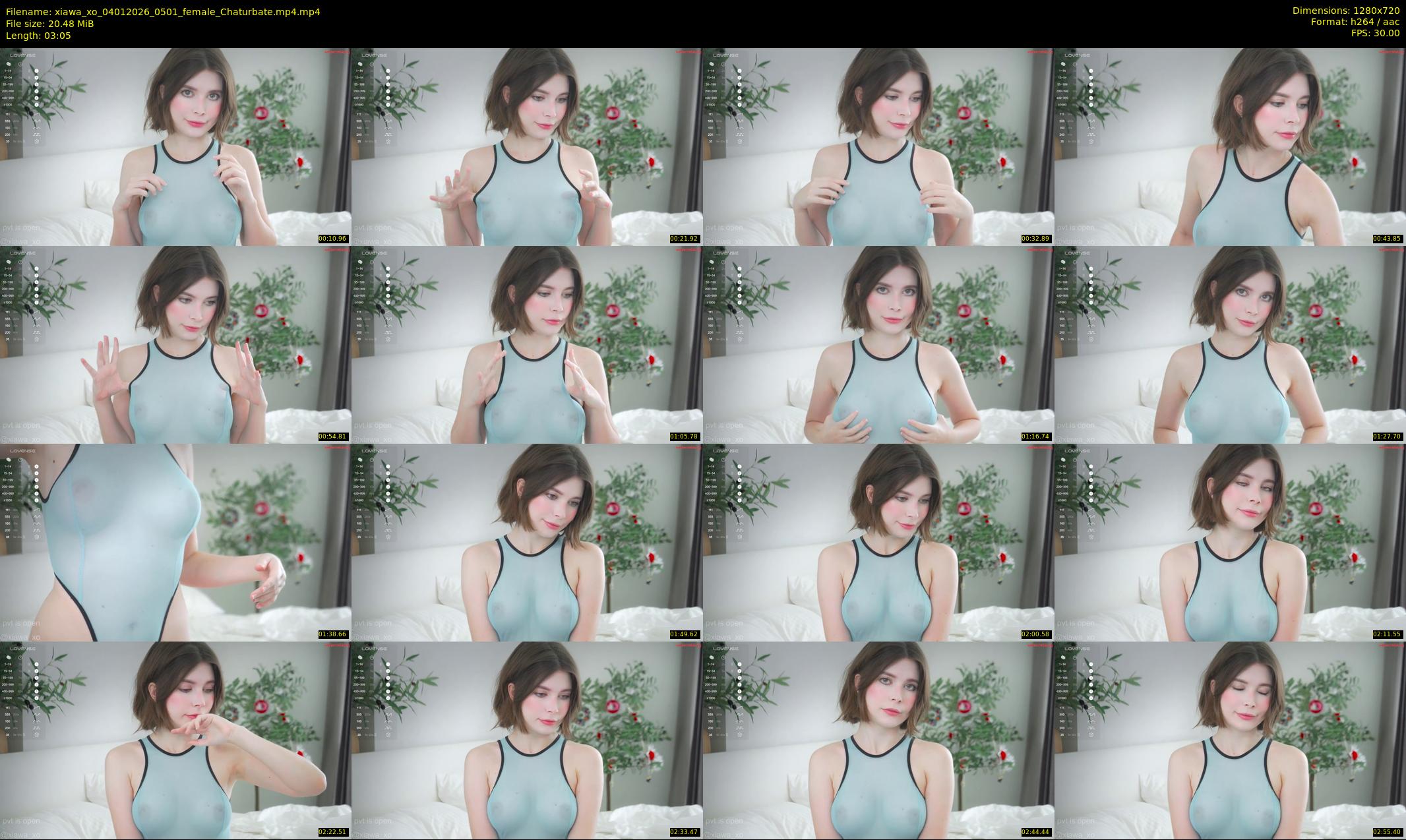 xiawa_xo — 4 minute Chaturbate female cam show recording, 720p, Jan 4, 2026