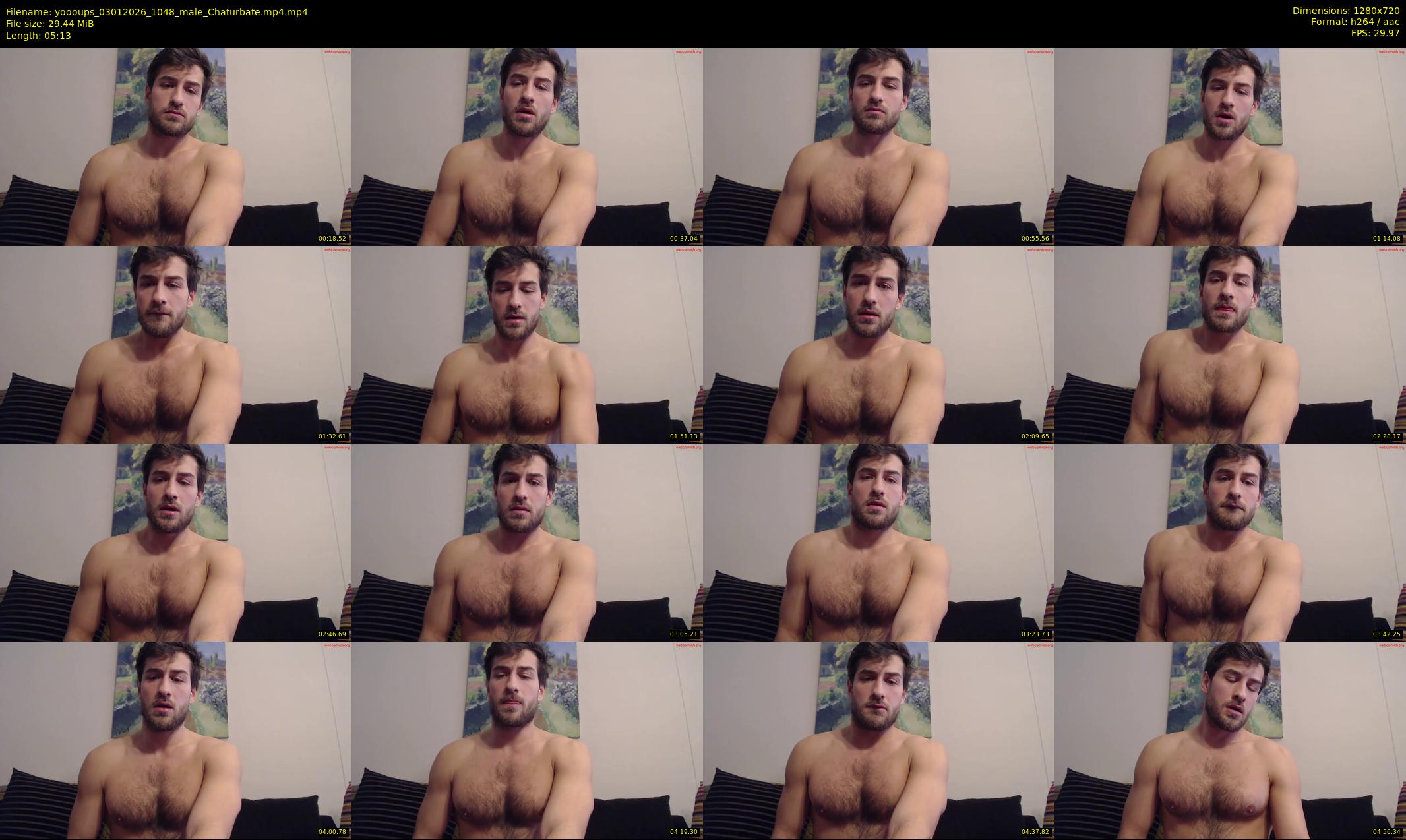 yoooups — 6 minute Chaturbate male cam show recording, 720p, Jan 3, 2026