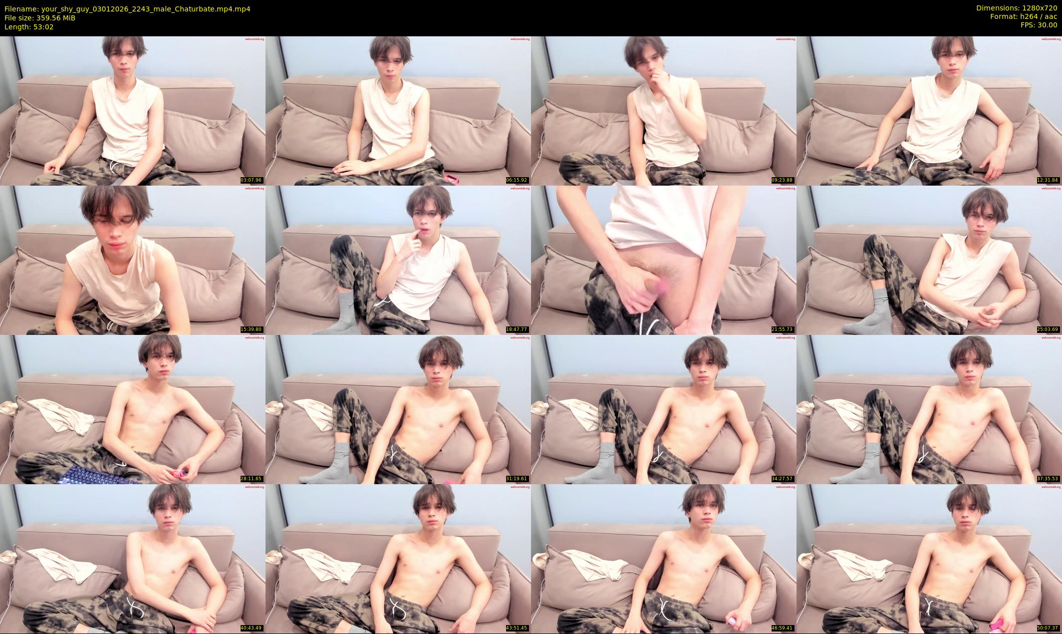 your_shy_guy — 54 minute Chaturbate male cam show recording, 720p, Jan 3, 2026