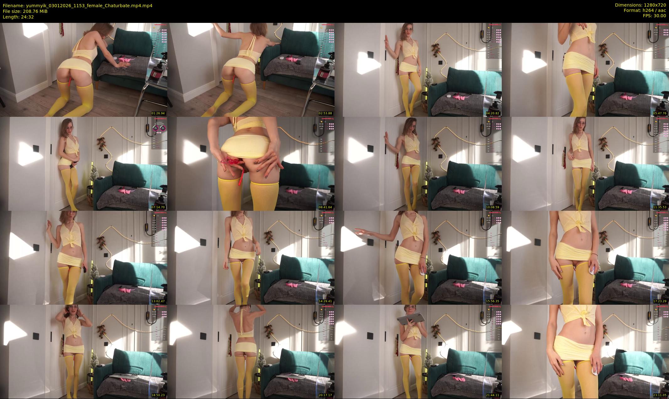 yummyik — 25 minute Chaturbate female cam show recording, 720p, Jan 3, 2026