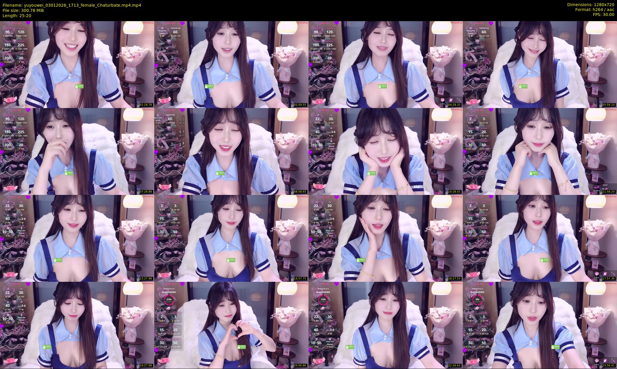 yuyouwei — 26 minute Chaturbate female cam show recording, 720p, Jan 3, 2026